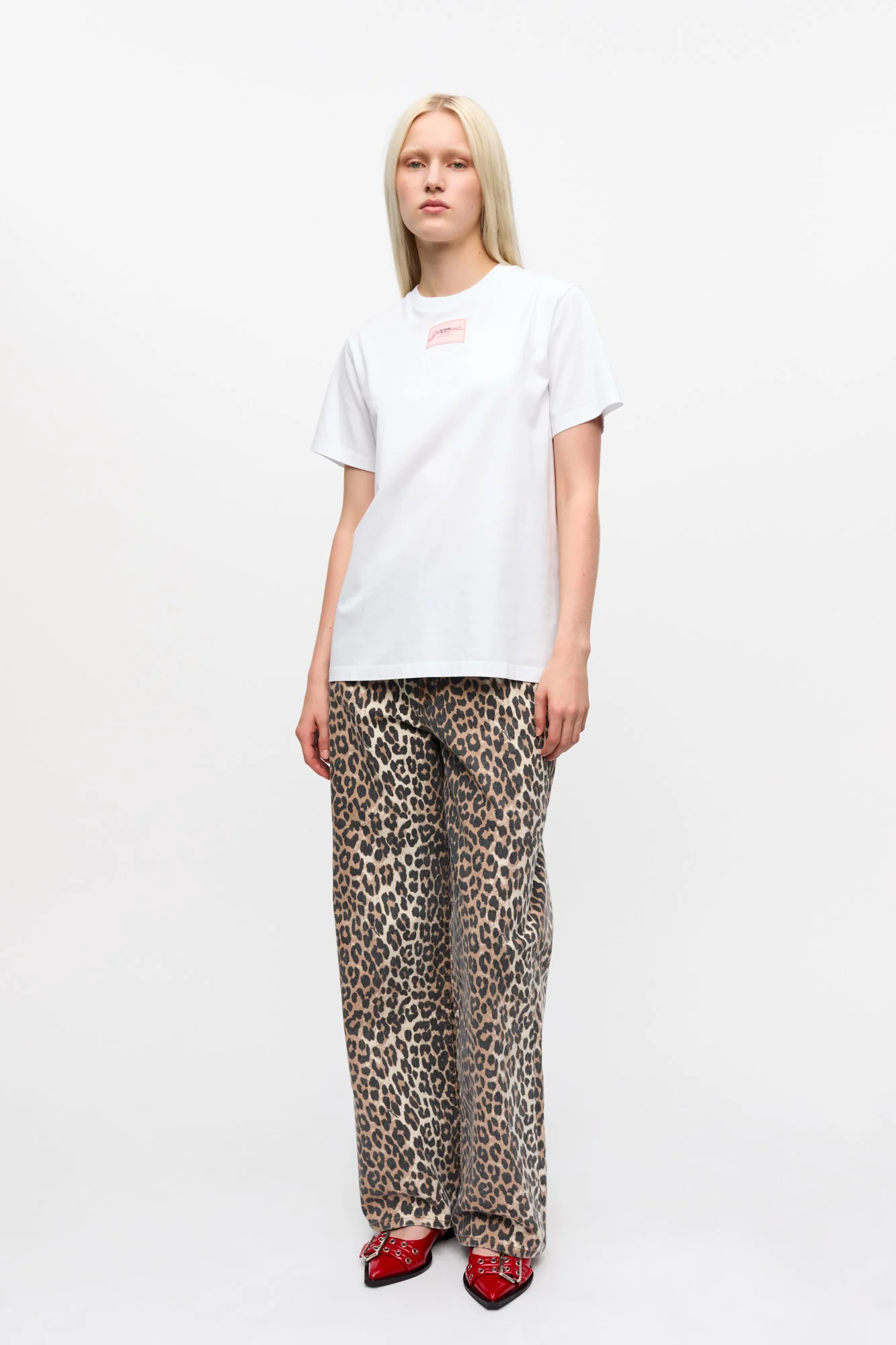 Basic Jersey Relaxed T-Shirt | Bright White - Image 5