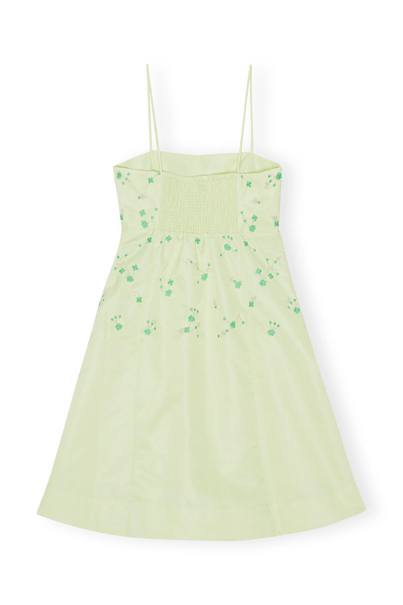 Beaded Nylon Mini Dress | Lily Green - Image 2