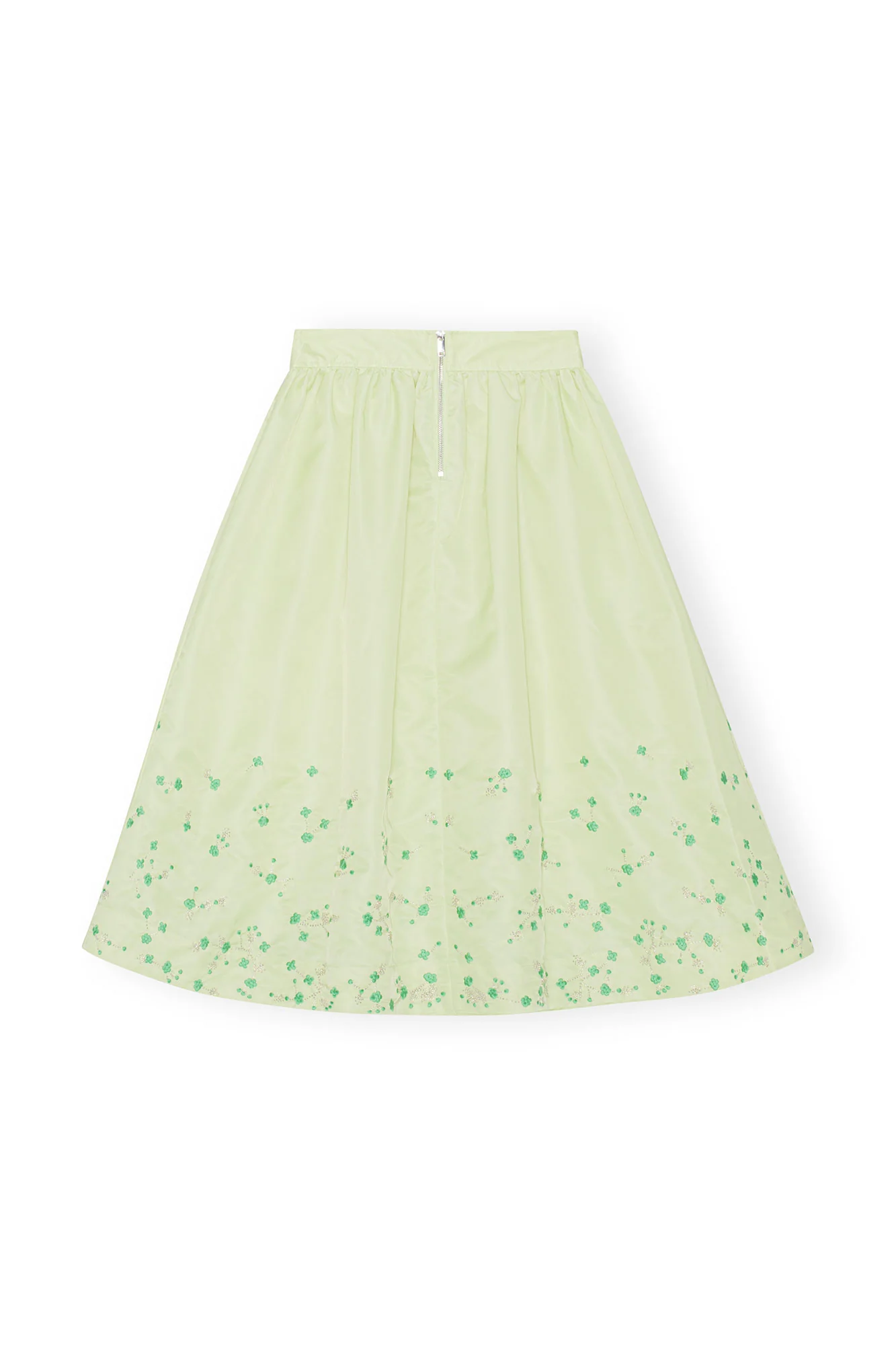 Beaded Nylon Skirt | Lily Green - Image 2