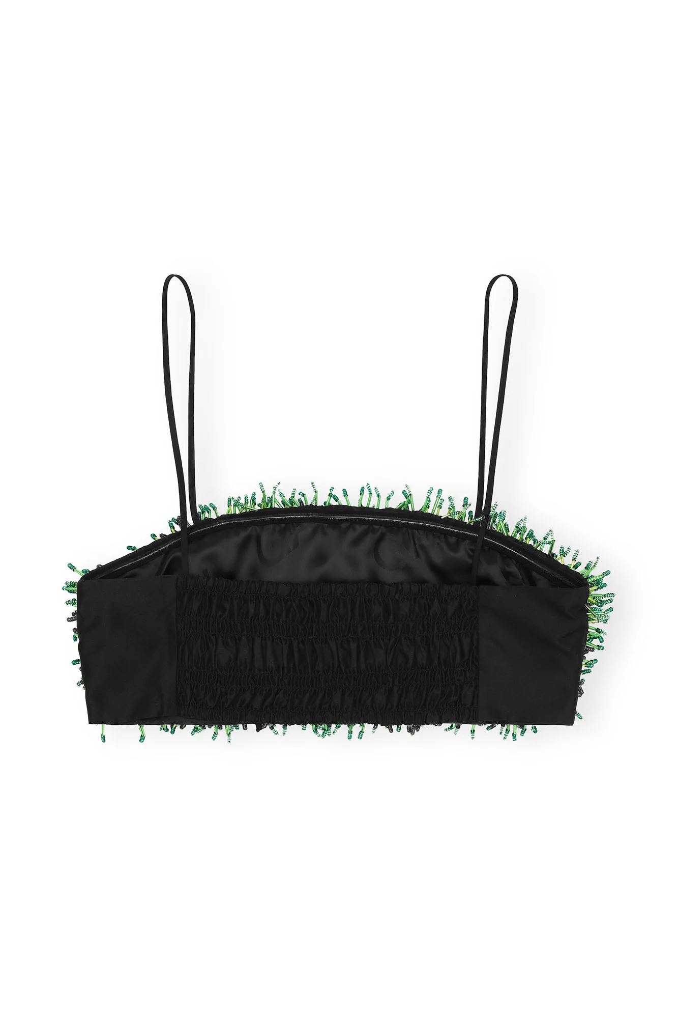 Beaded Taffeta Top | Black - Image 2