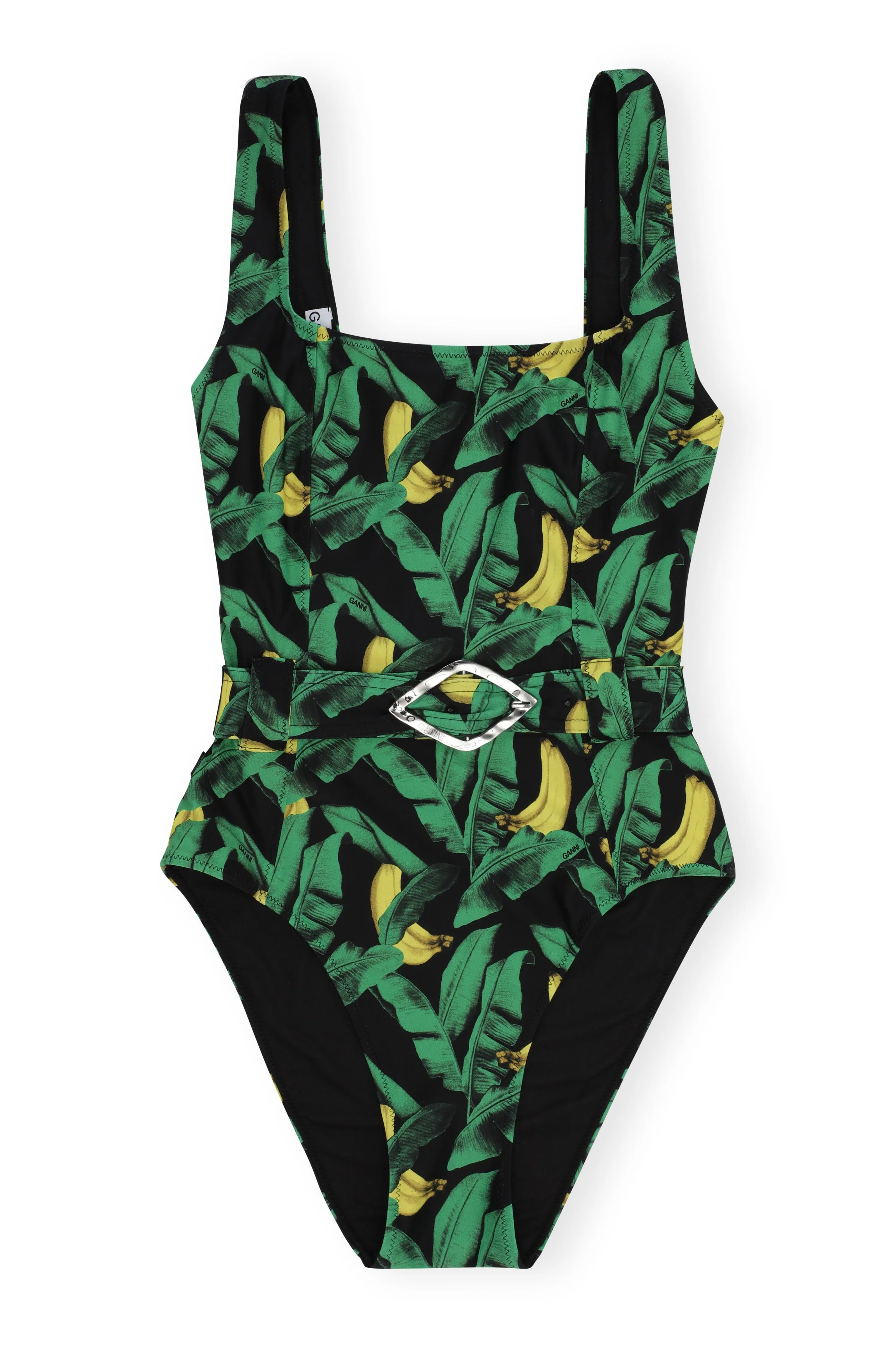Belted One-Piece Swimsuit | Banana Tree Black
