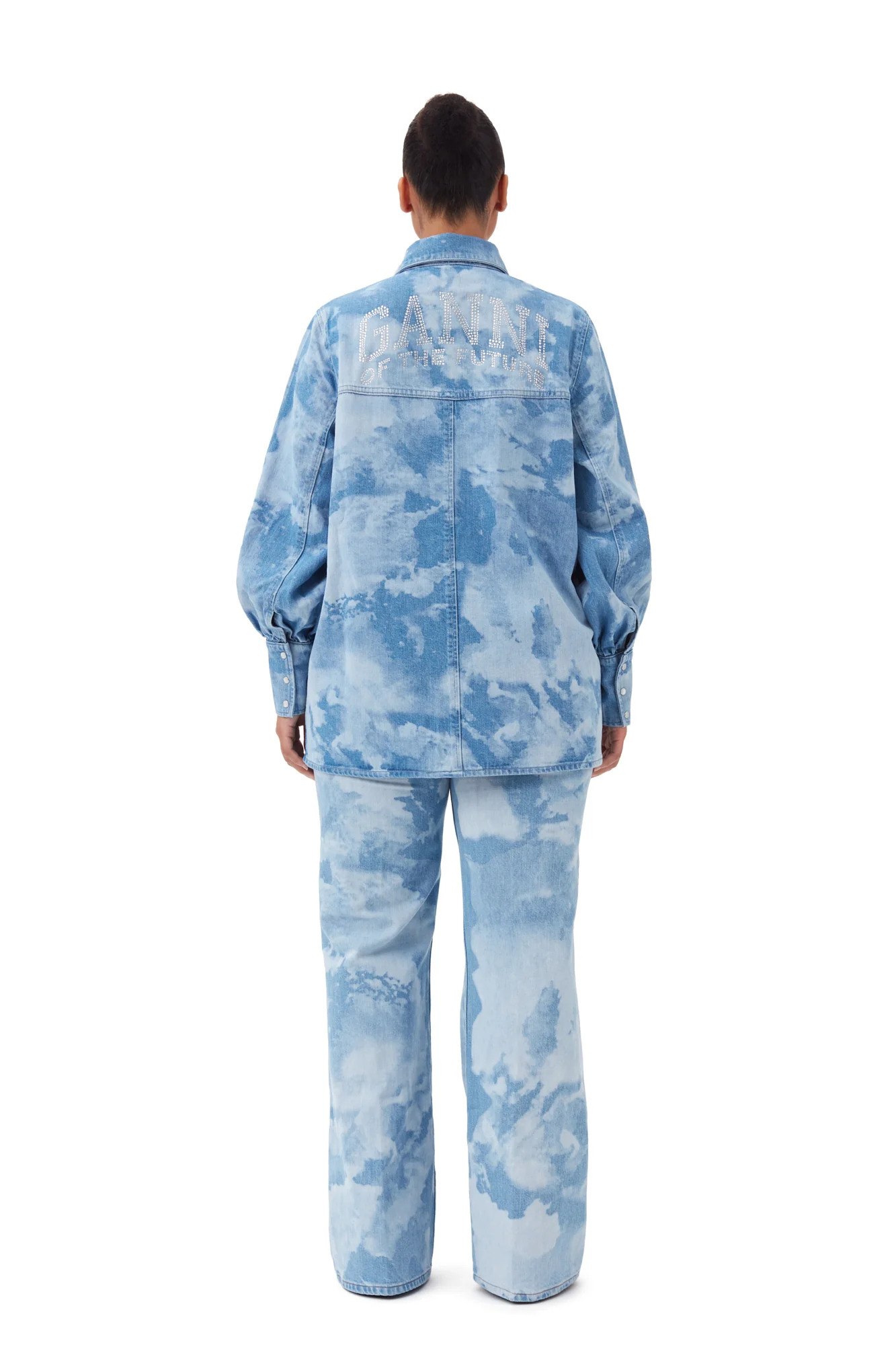 Bleach Denim Shirt | Light Blue Stone - Image 10