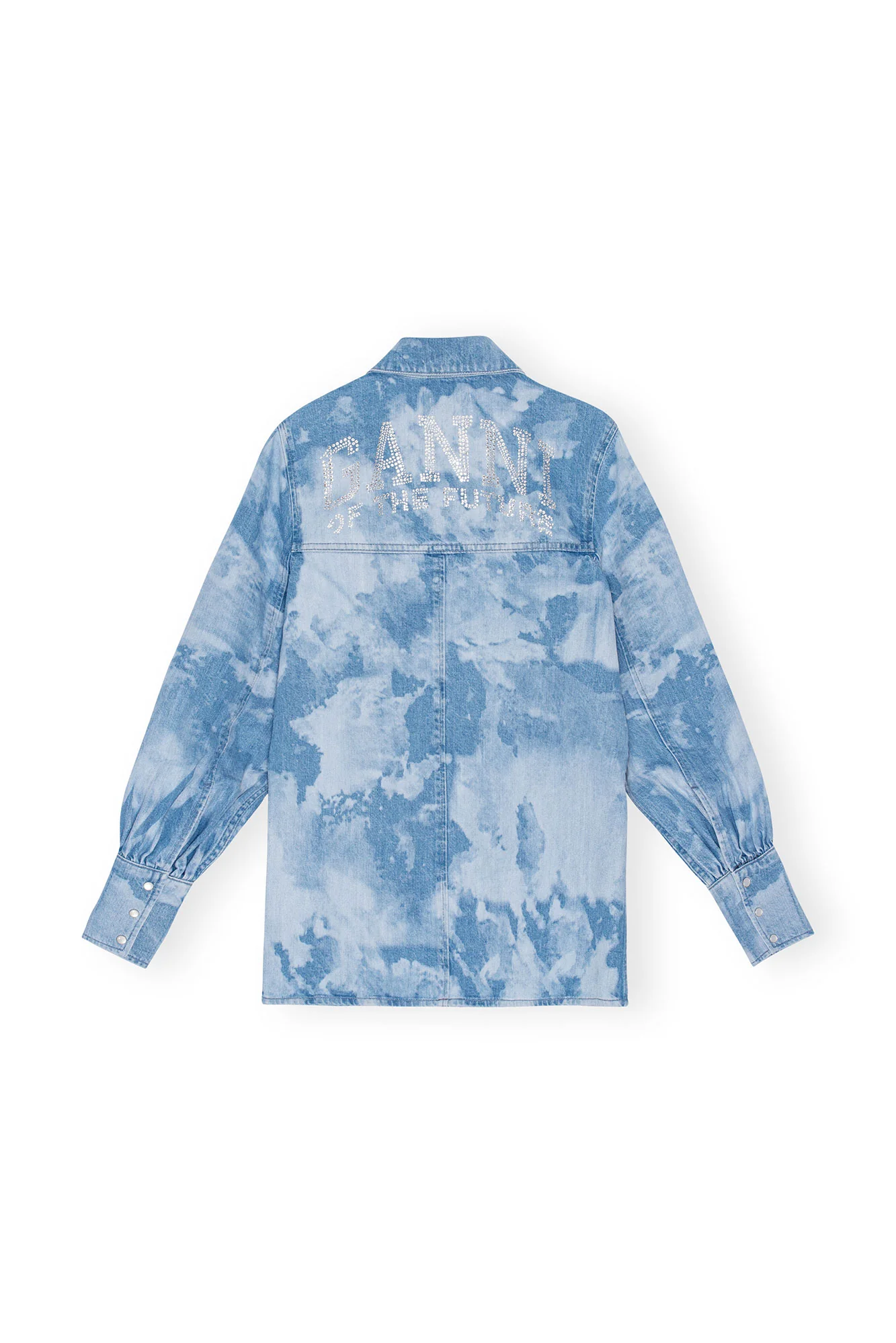 Bleach Denim Shirt | Light Blue Stone - Image 2