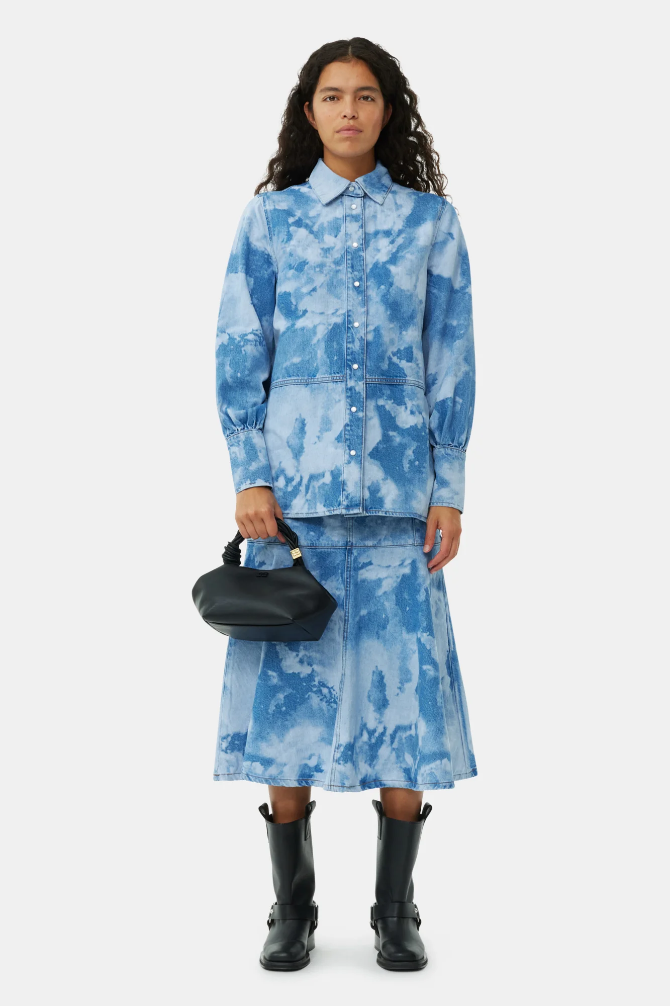 Bleach Denim Shirt | Light Blue Stone - Image 4
