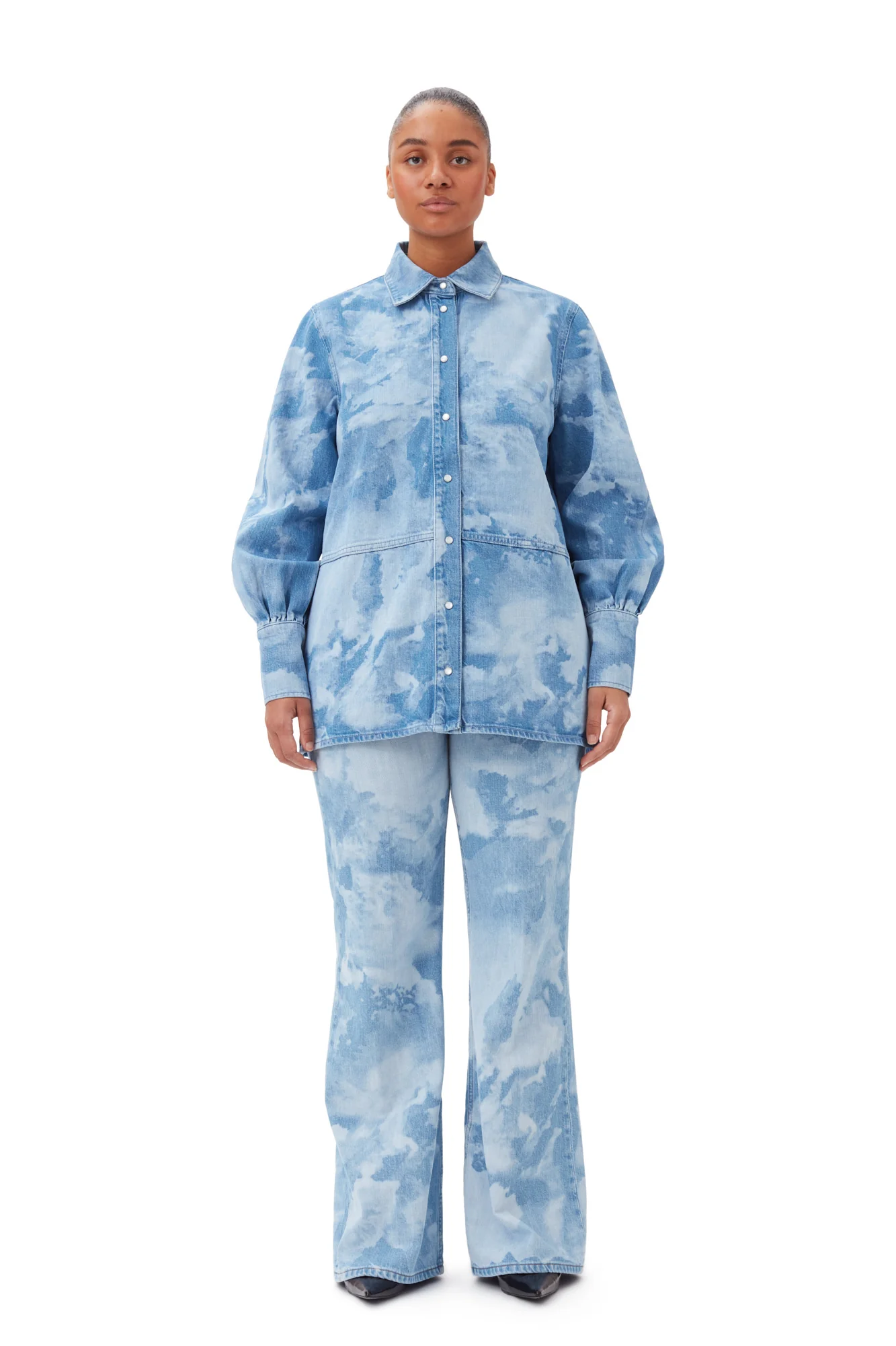 Bleach Denim Shirt | Light Blue Stone - Image 8