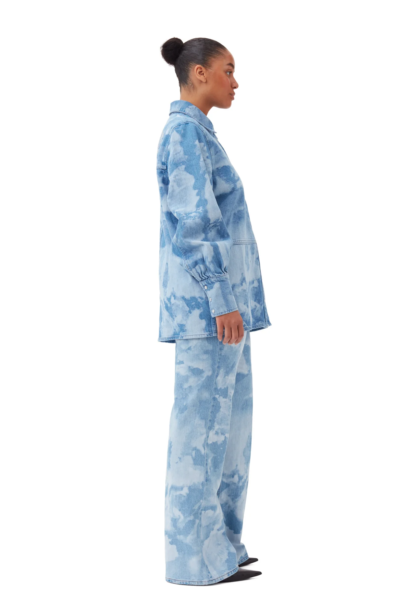 Bleach Denim Shirt | Light Blue Stone - Image 9