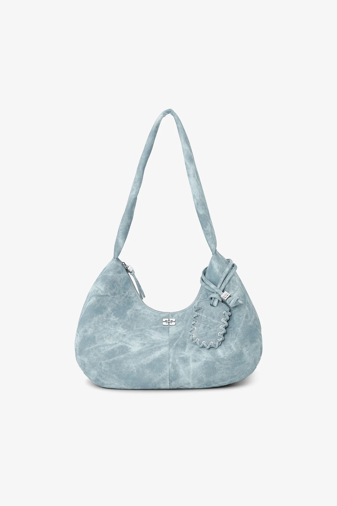 Bleached Medium Hobo Bag | Celestial Blue