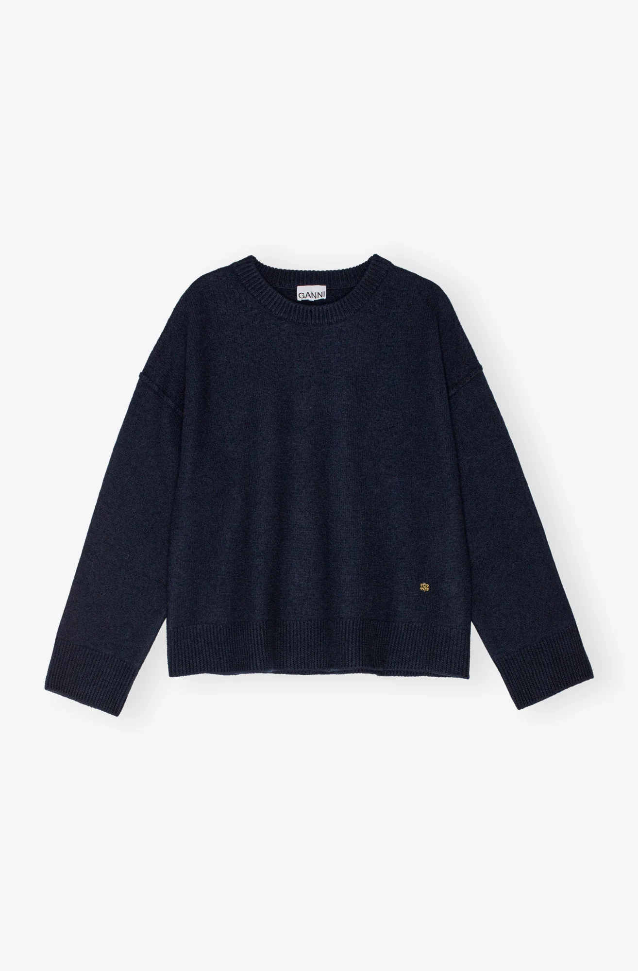 Boiled Wool O-Neck | Sky Captain