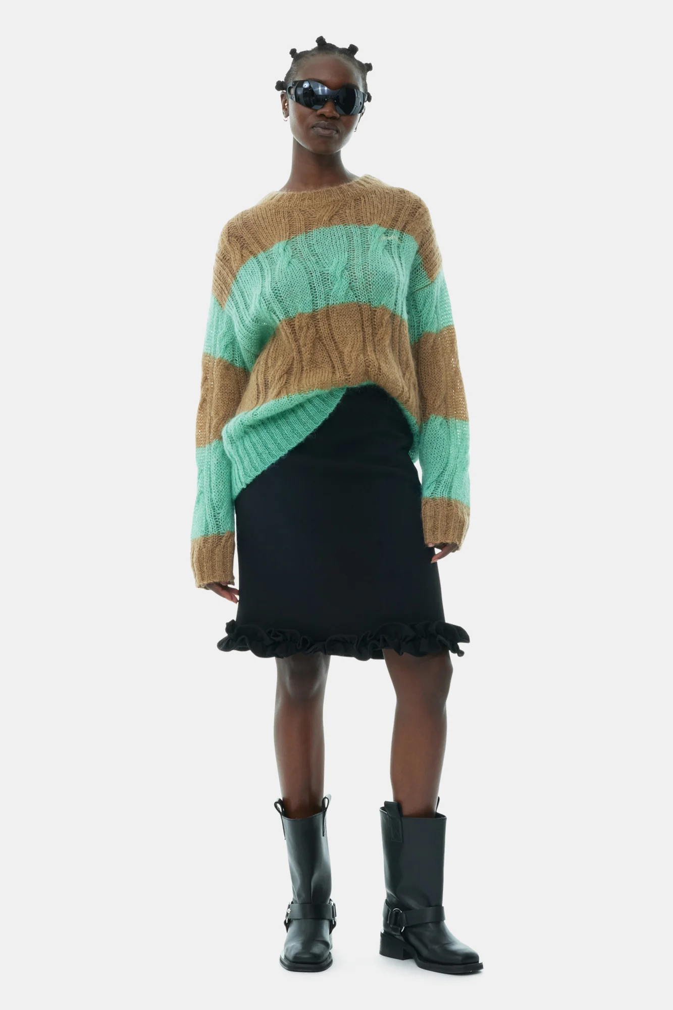 Bonded Crepe Skirt | Black - Image 3