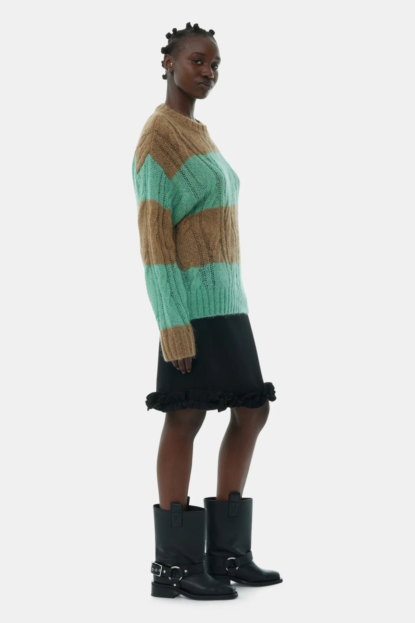 Bonded Crepe Skirt | Black - Image 5