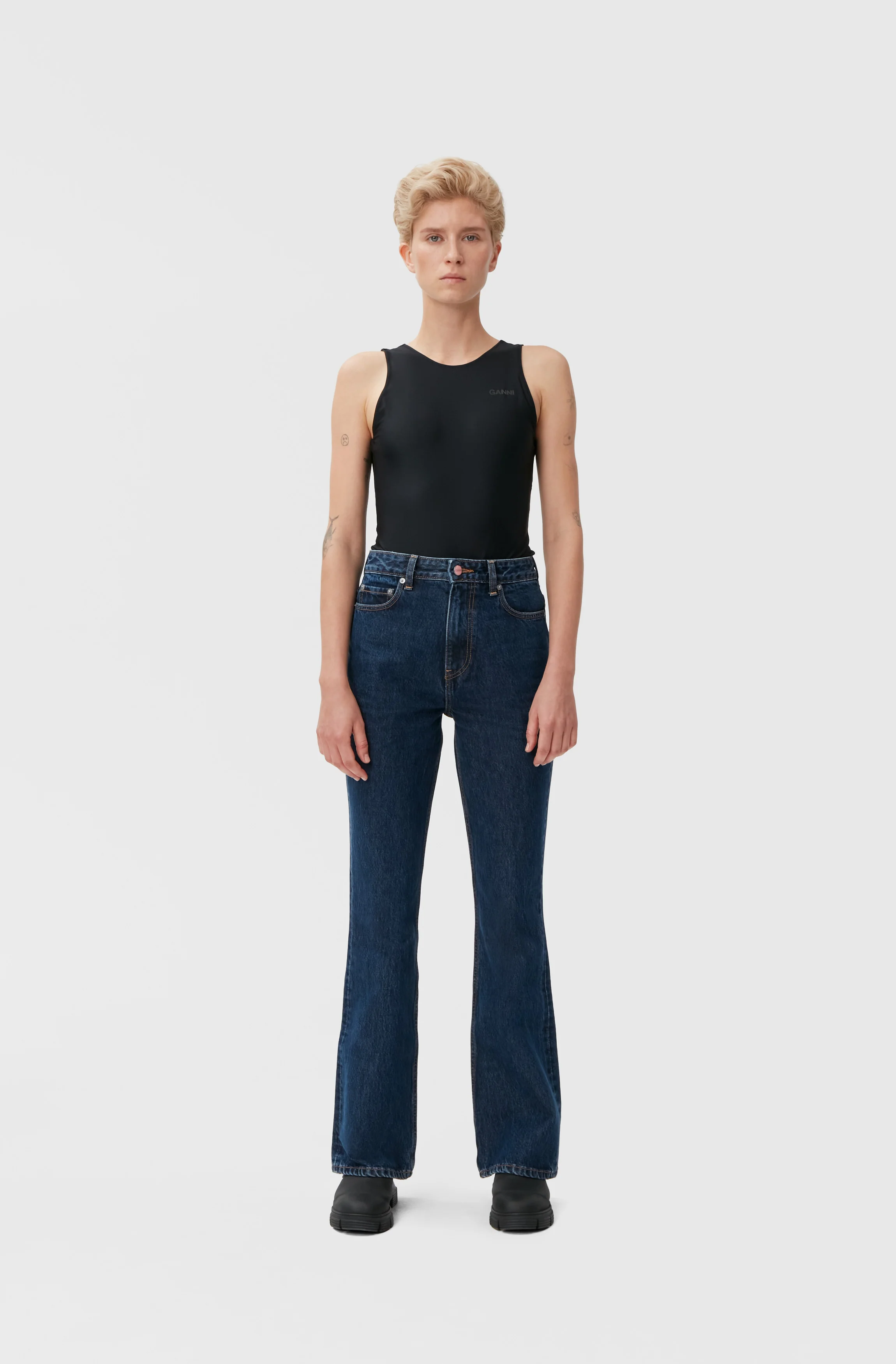 Bootcut Jeans | Dark Blue Stone - Image 8