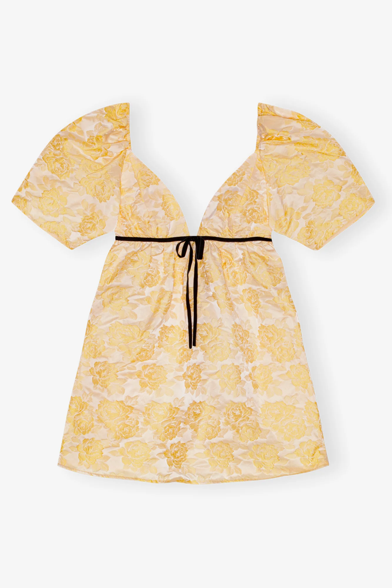 Botanical Jacquard Mini Dress | Flan