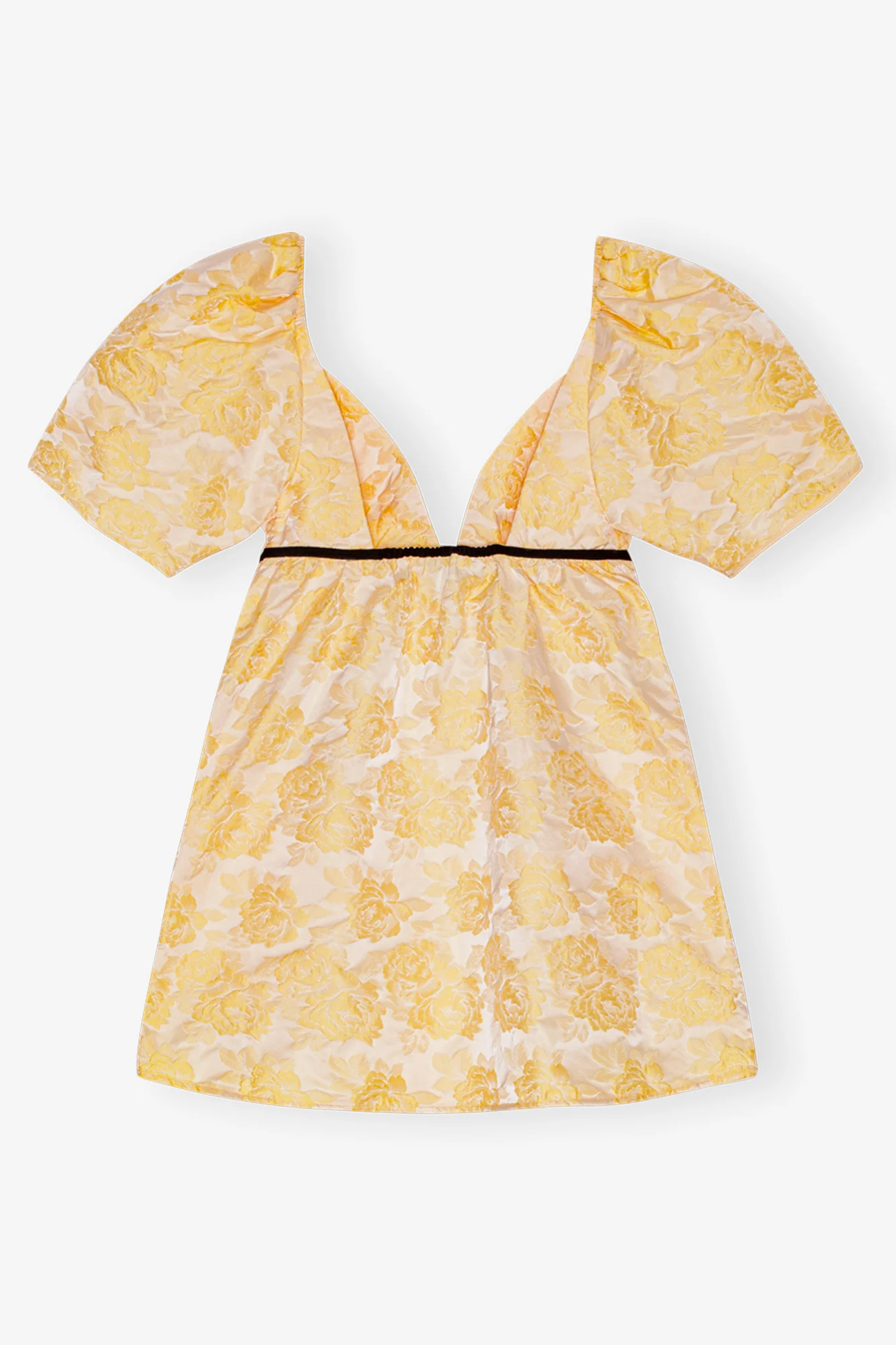 Botanical Jacquard Mini Dress | Flan - Image 2