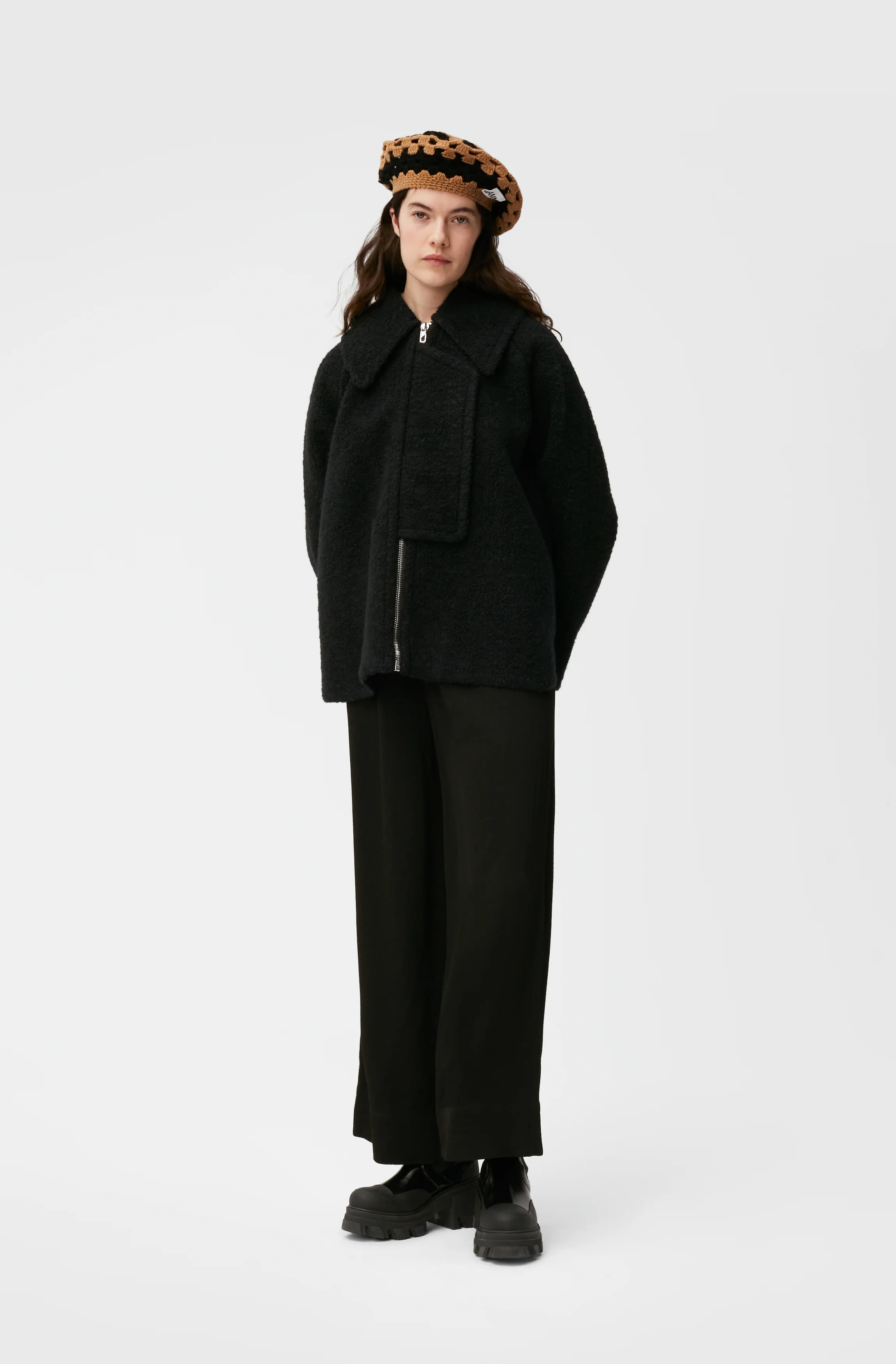 Boucle Wool Jacket | Black - Image 4