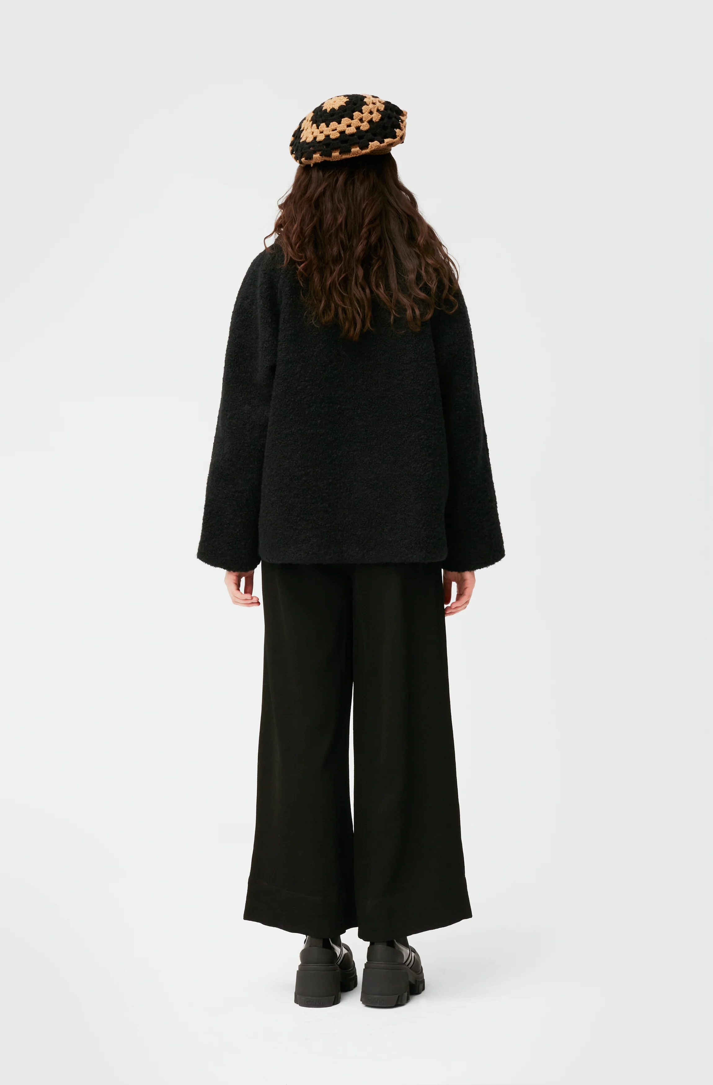 Boucle Wool Jacket | Black - Image 5