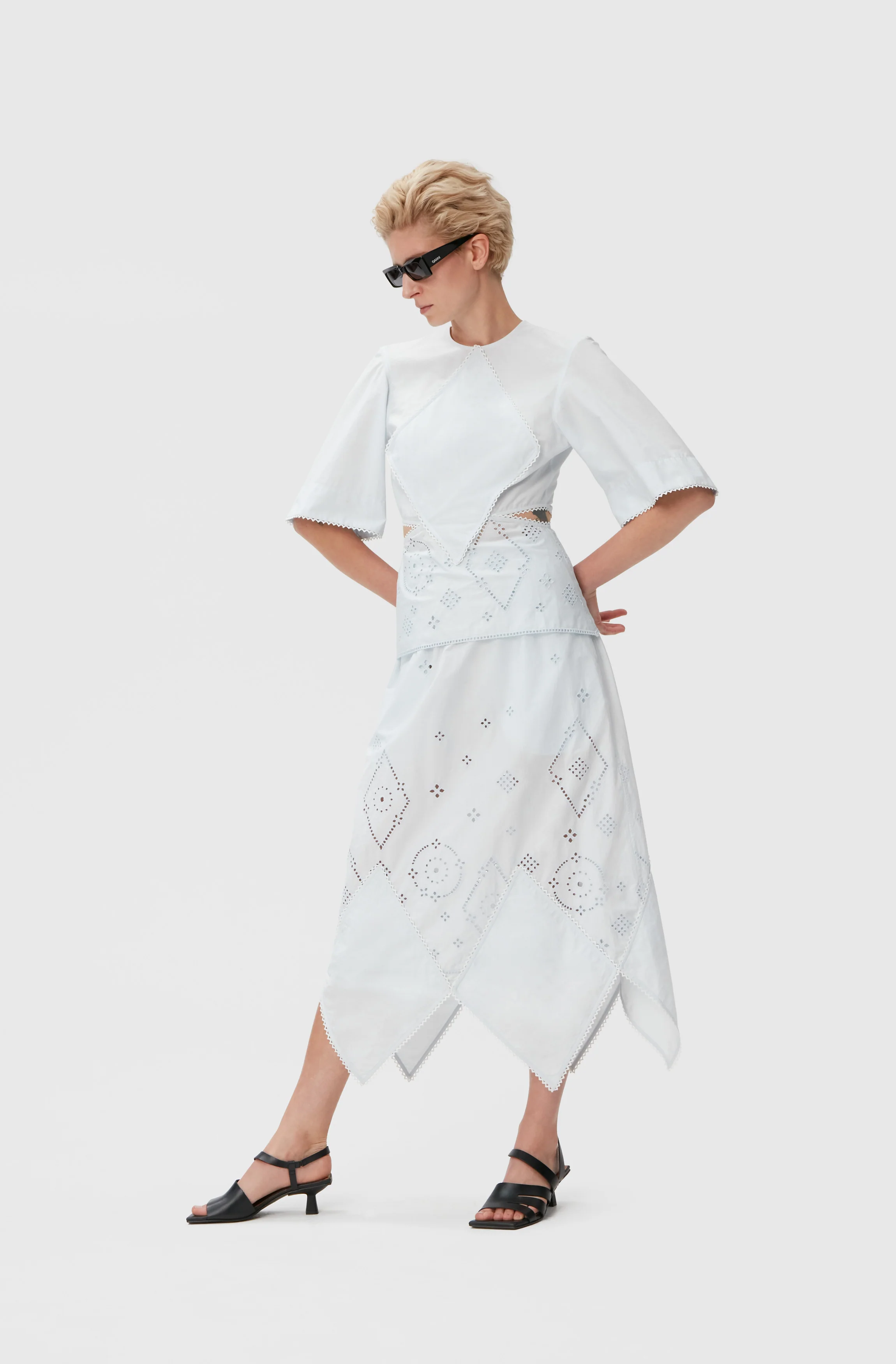 Broderie Anglaise Blouse | Illusion Blue - Image 3