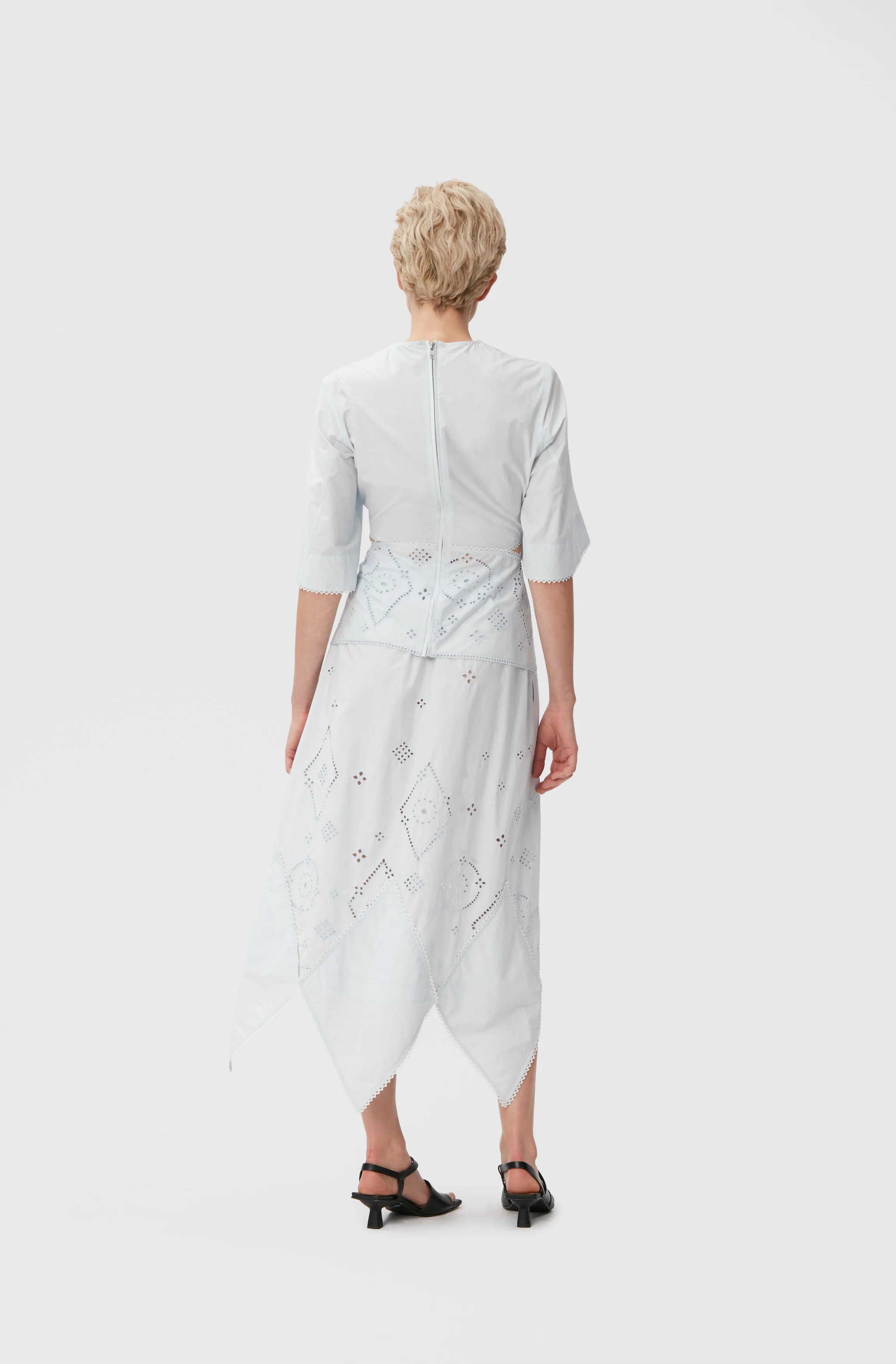 Broderie Anglaise Blouse | Illusion Blue - Image 4