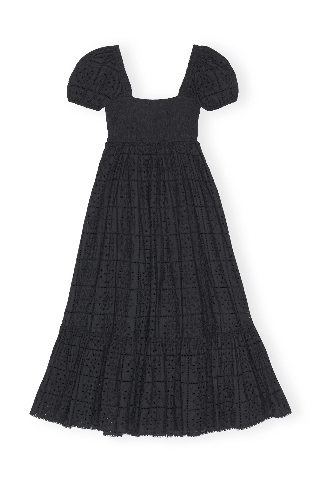 Broderie Anglaise Maxi Dress | Black - Image 2