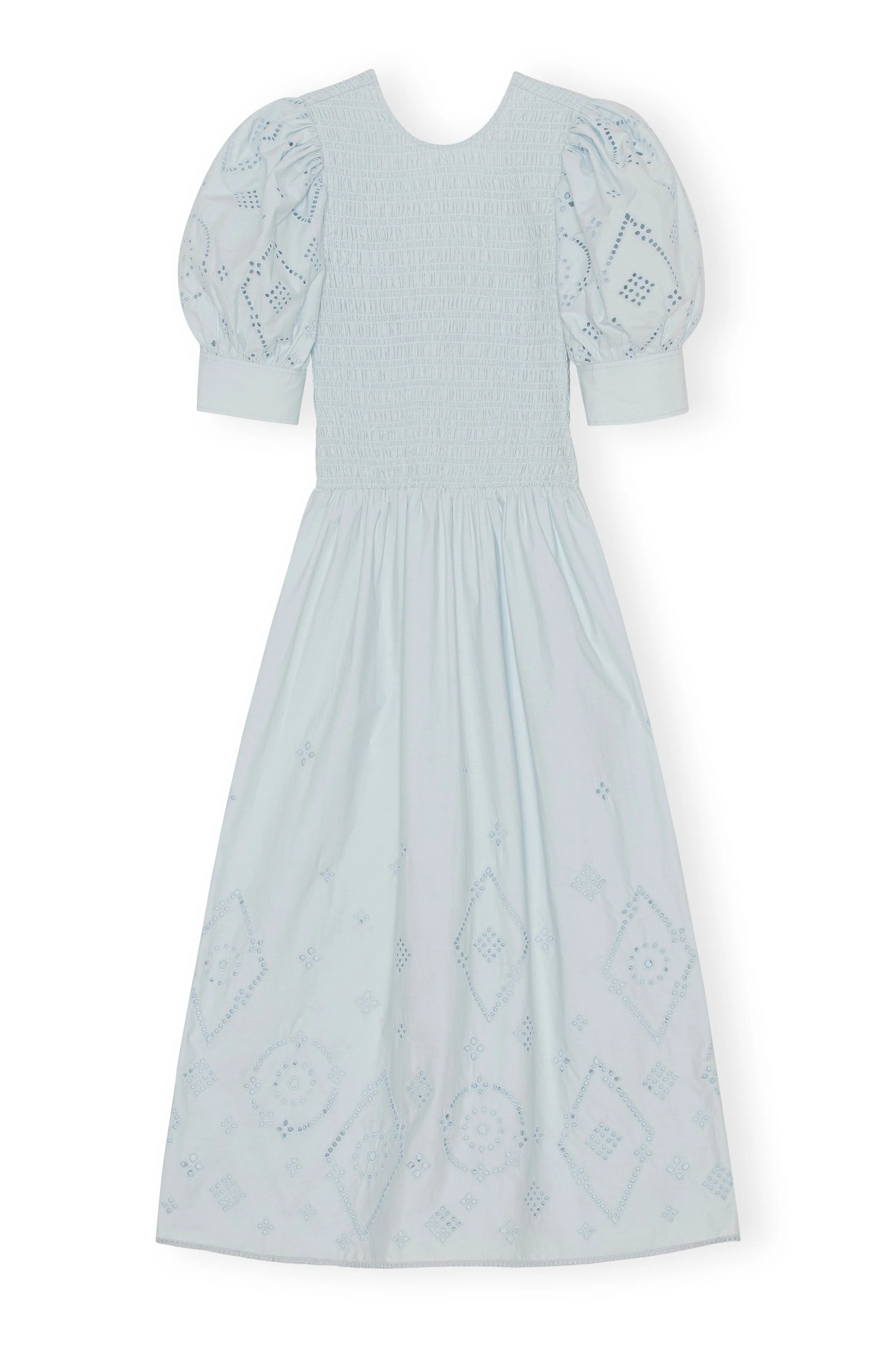 Broderie Anglaise Midi Dress | Illusion Blue