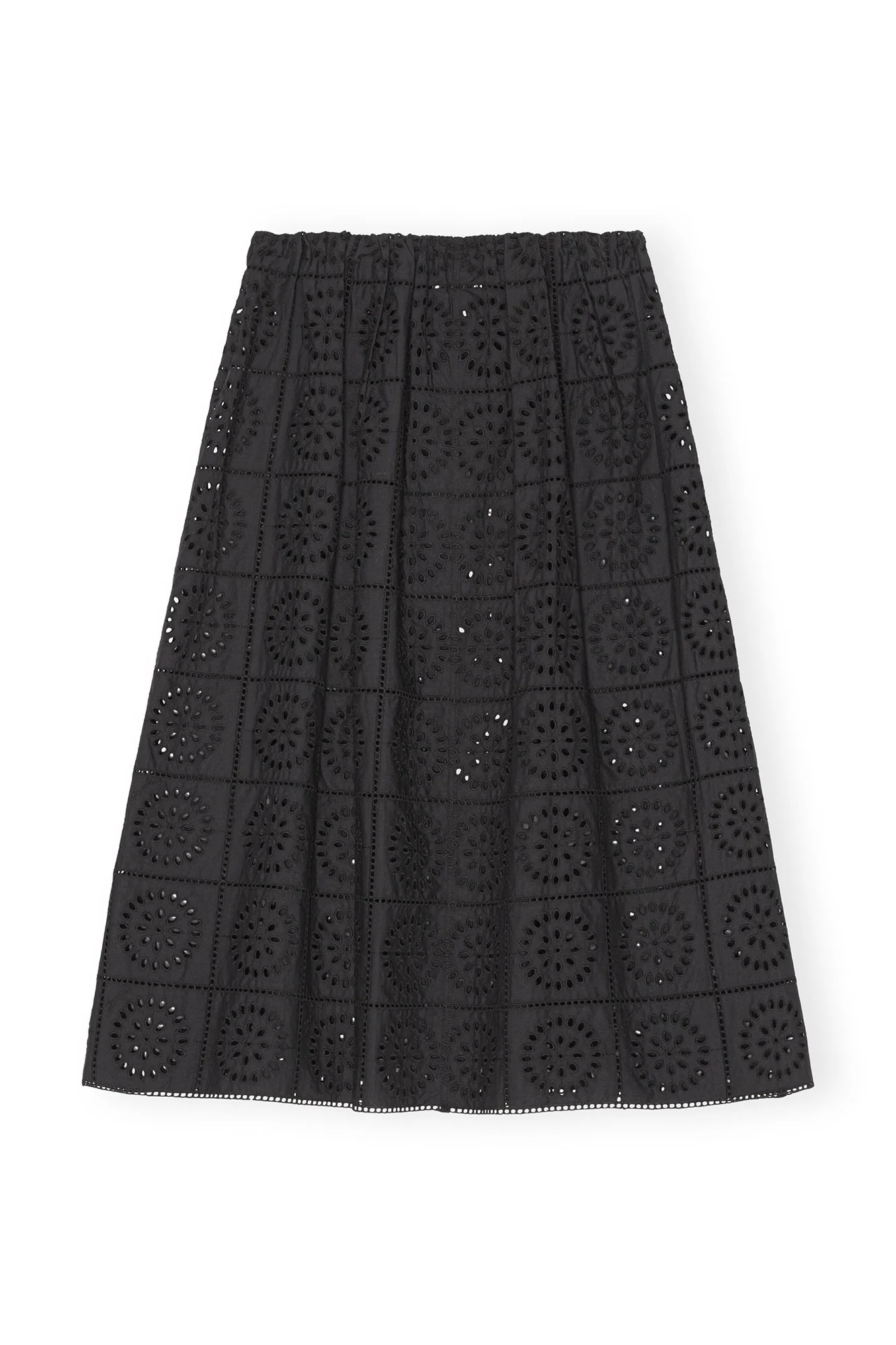 Broderie Anglaise Skirt | Black - Image 2