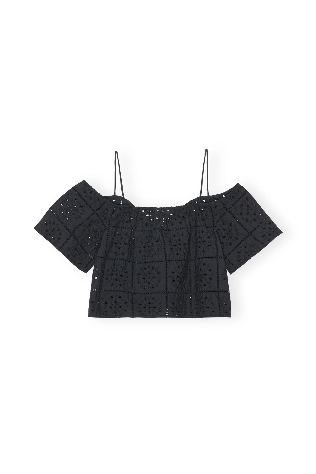Broderie Anglaise Top | Black - Image 2