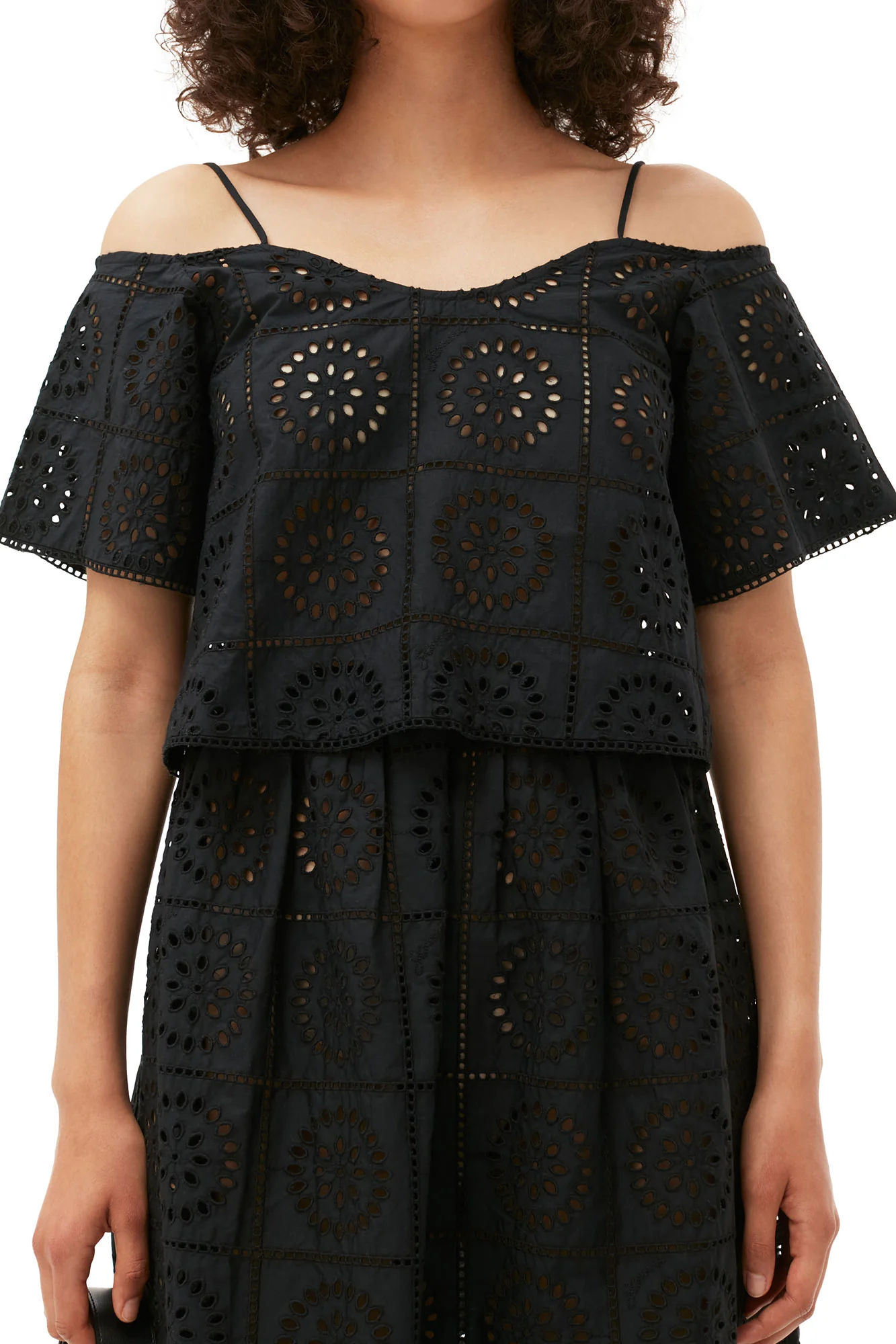 Broderie Anglaise Top | Black - Image 9