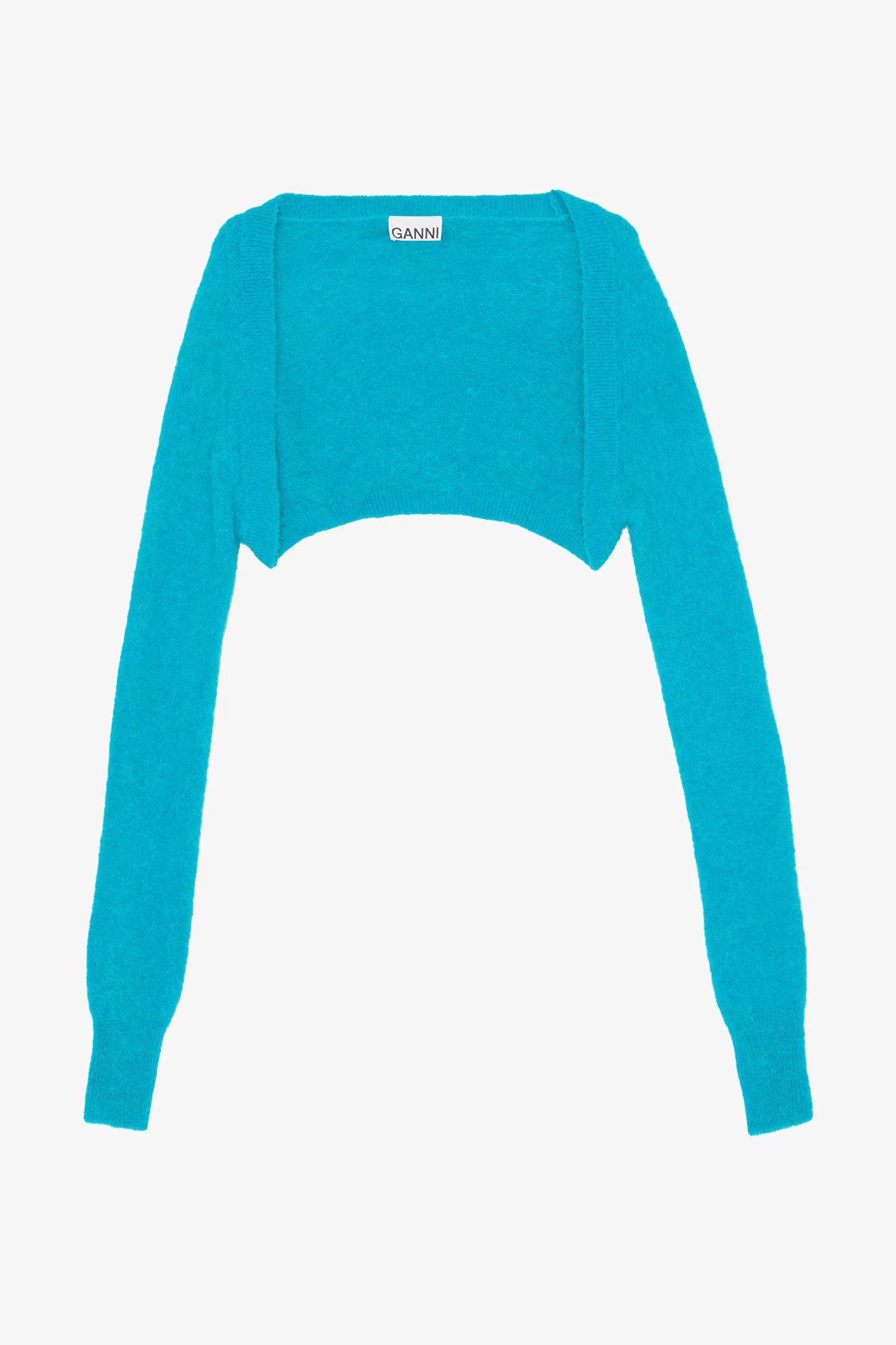 Brushed Alpaca Bolero | Blue Curacao - Image 2