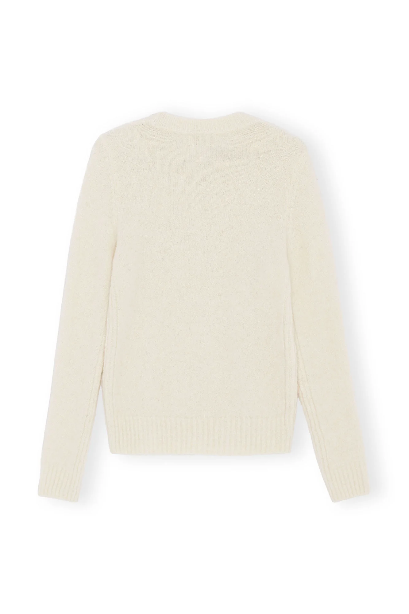 Brushed Alpaca Jumper | Egret - Image 3