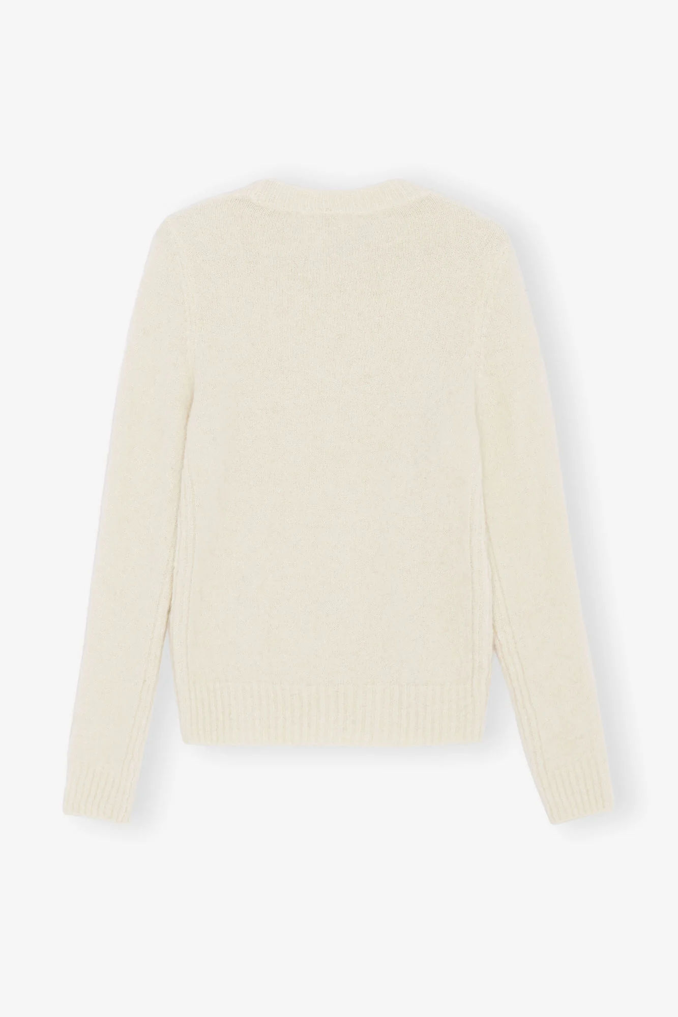 Brushed Alpaca Jumper | Egret - Image 4
