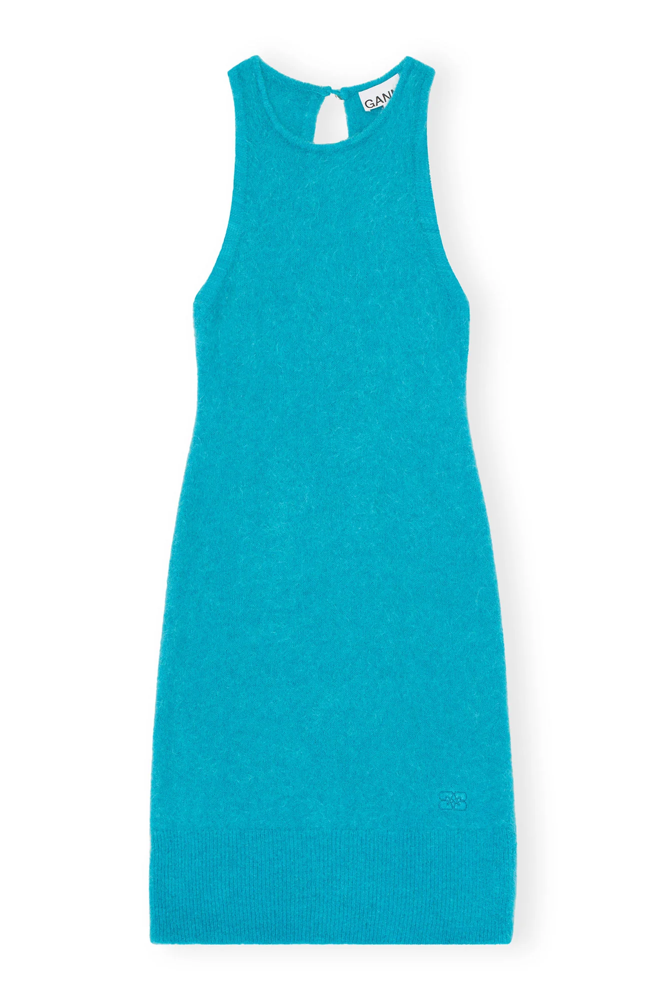 Brushed Alpaca Mini Dress | Blue Curacao