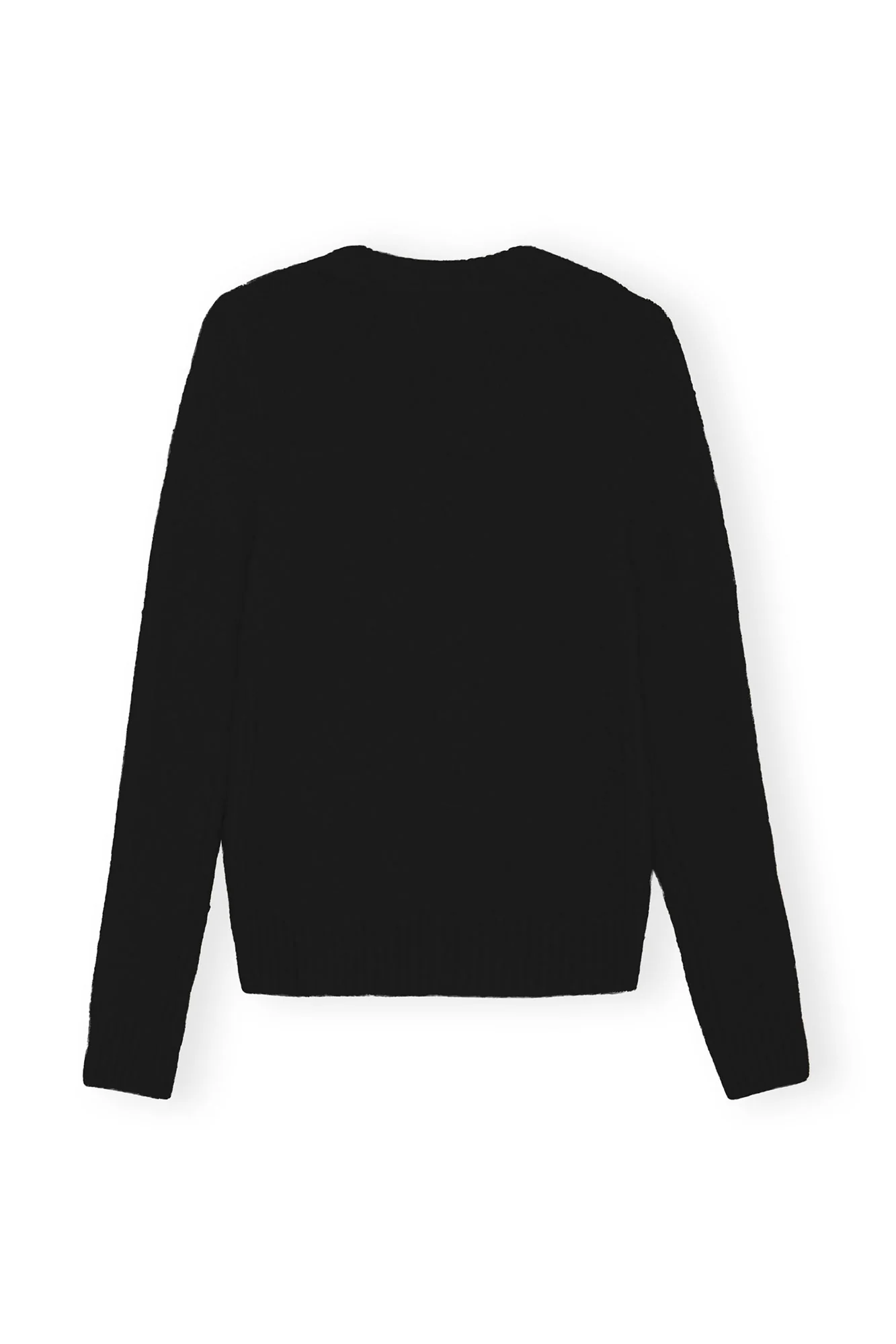 Brushed Alpaca O-Neck | Black - Image 3