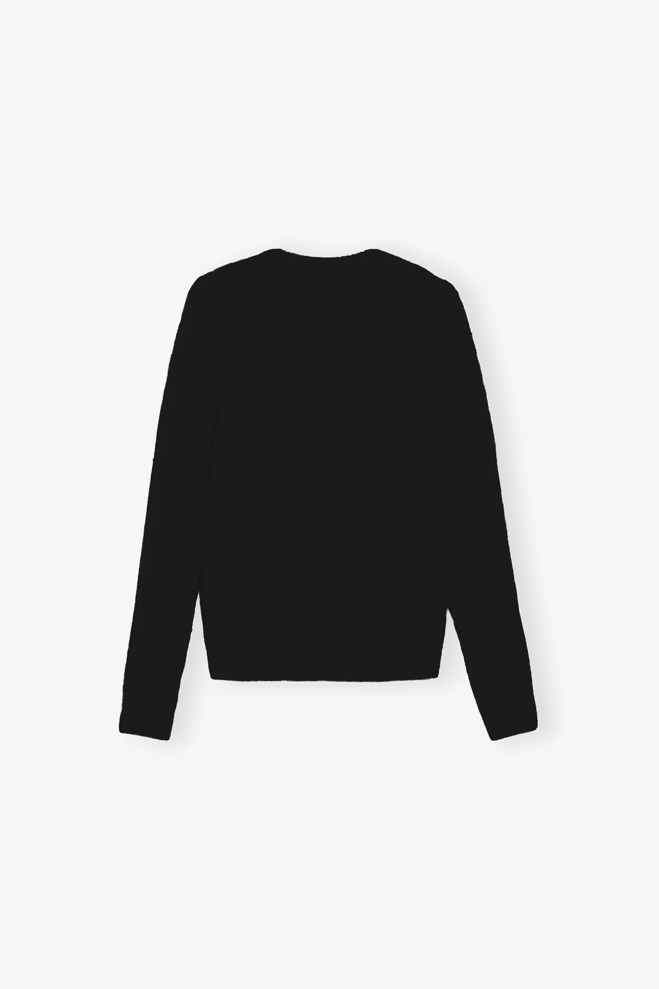 Brushed Alpaca O-Neck | Black - Image 4