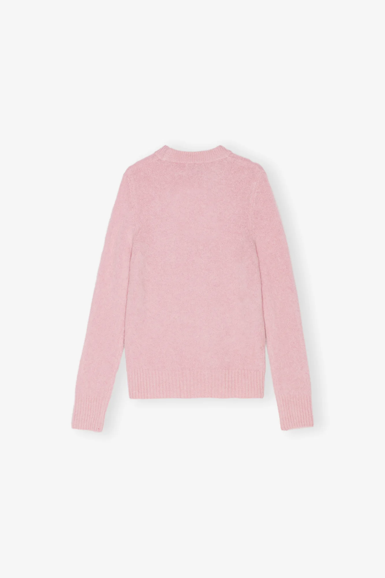 Brushed Alpaca O-Neck | Chalk Pink - Image 2