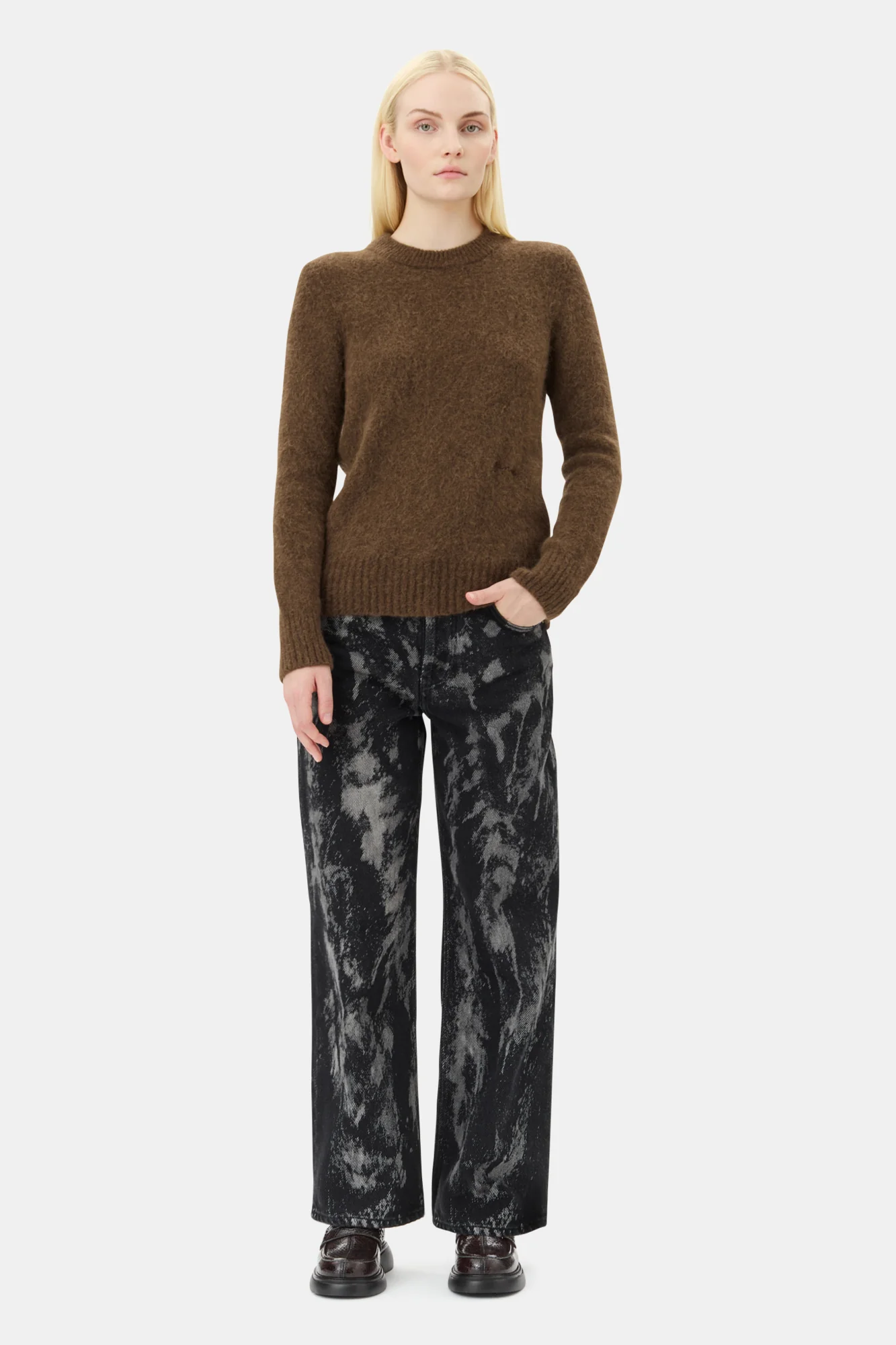 Brushed Alpaca O-Neck | Rain Drum - Image 4