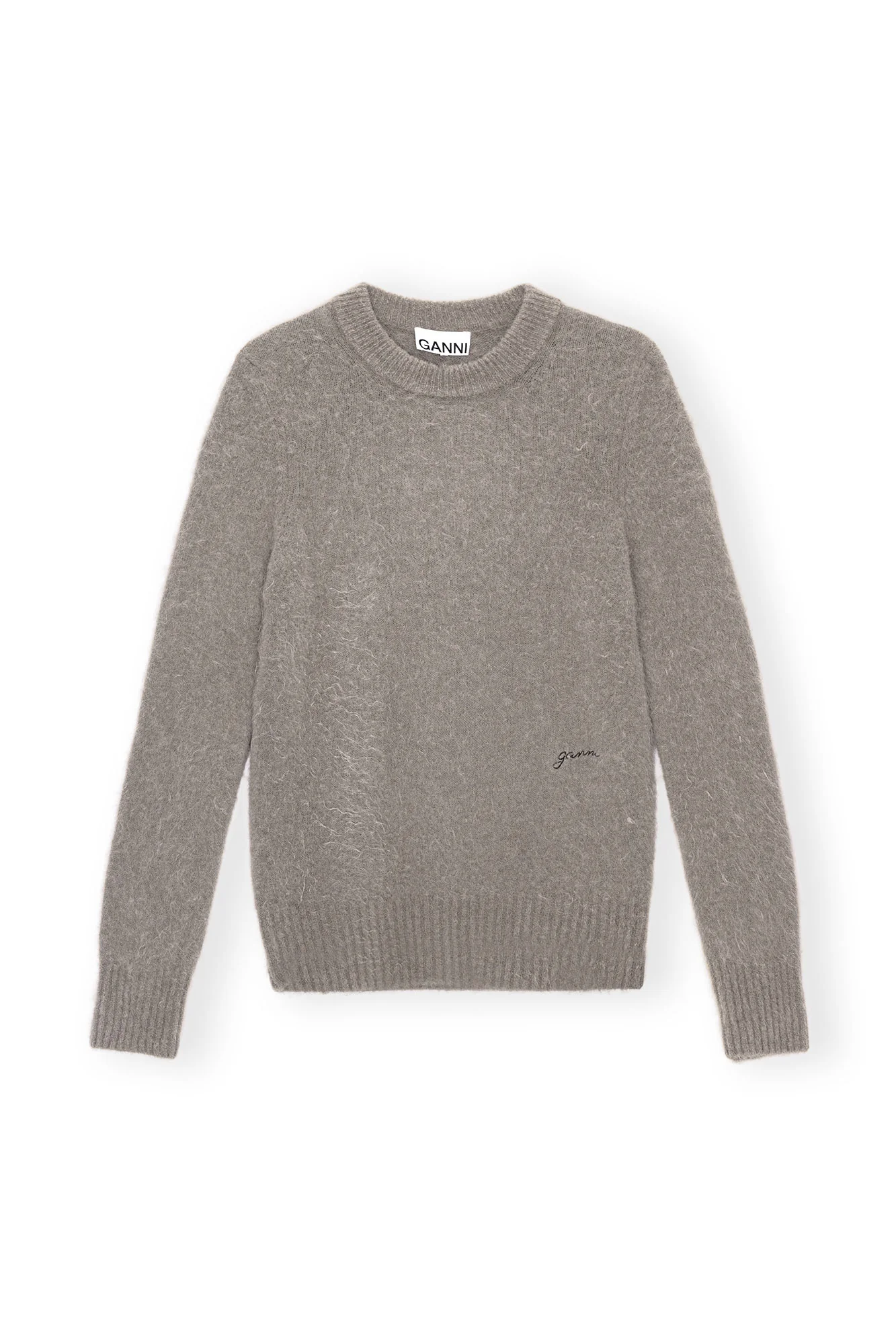 Brushed Alpaca O-Neck Sweater | Fallen Rock