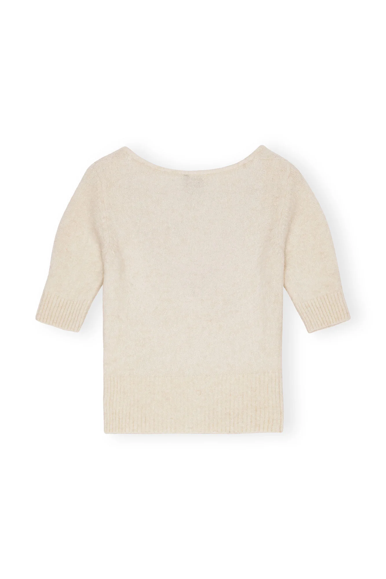 Brushed Alpaca Top | Egret - Image 2