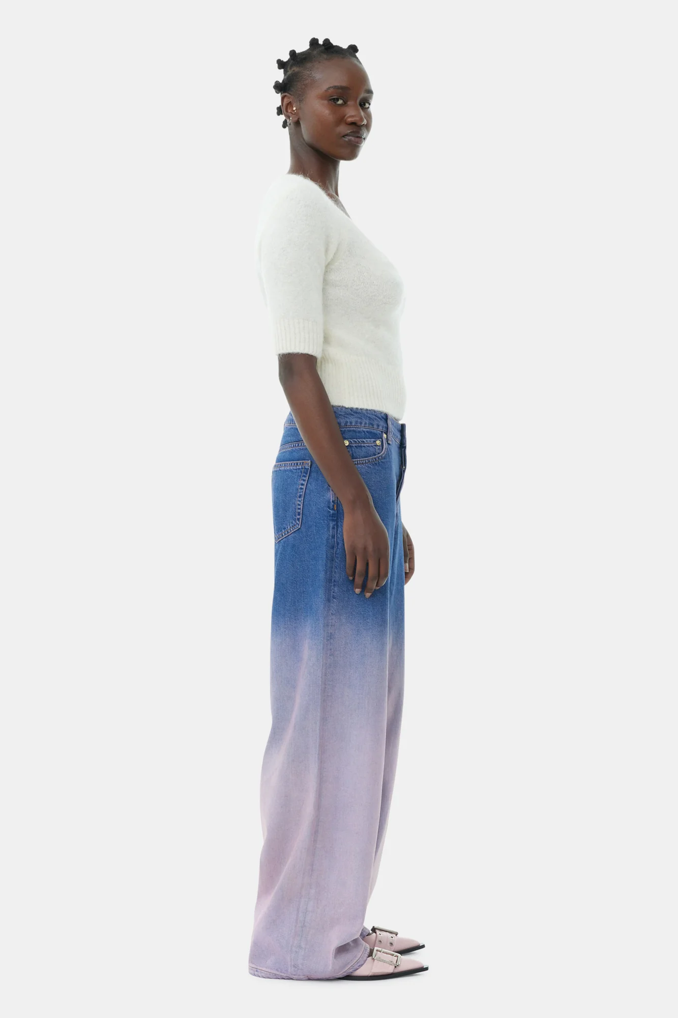 Brushed Alpaca Top | Egret - Image 5