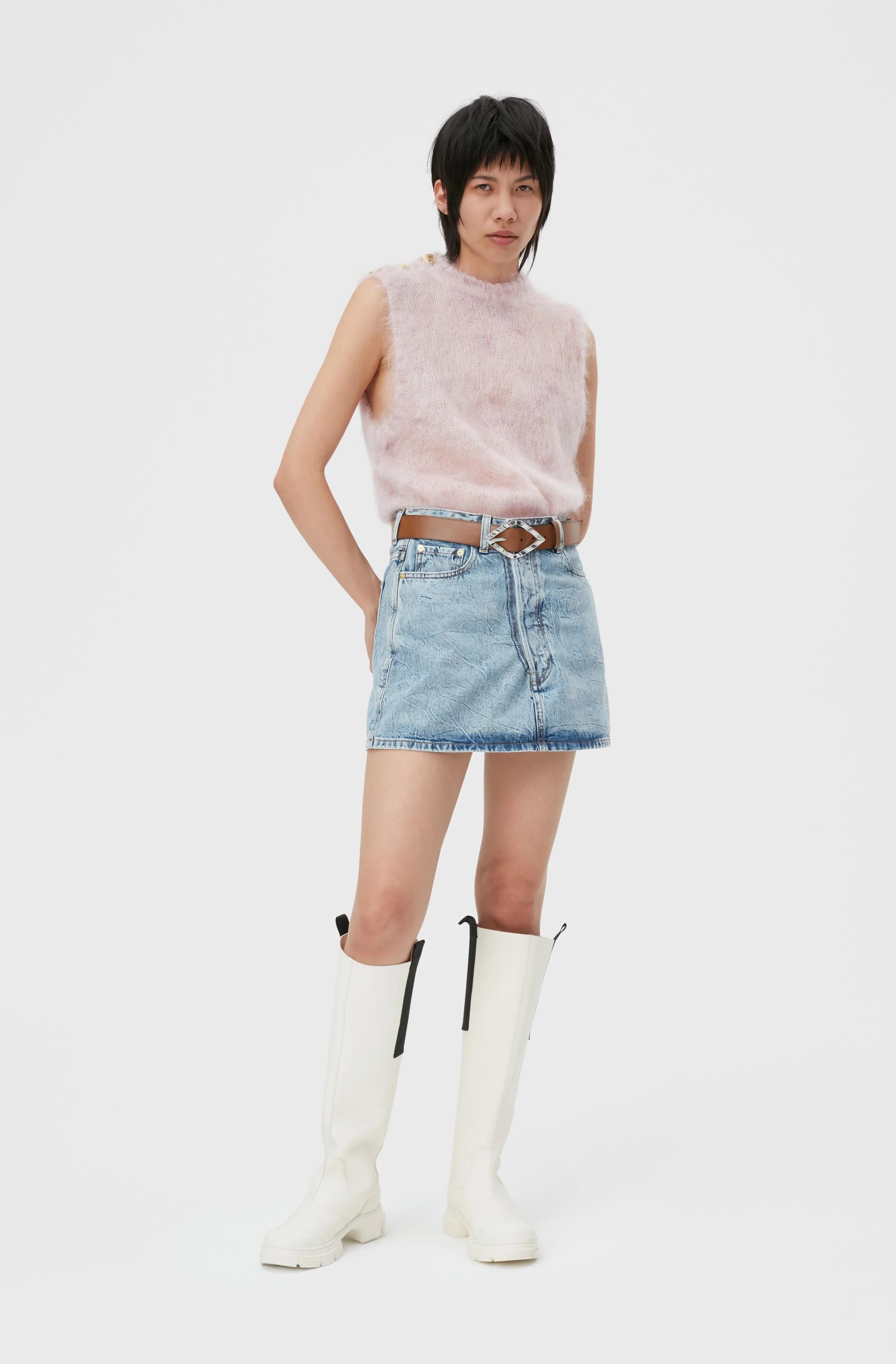 Brushed Vest | Lilac Sachet - Image 4