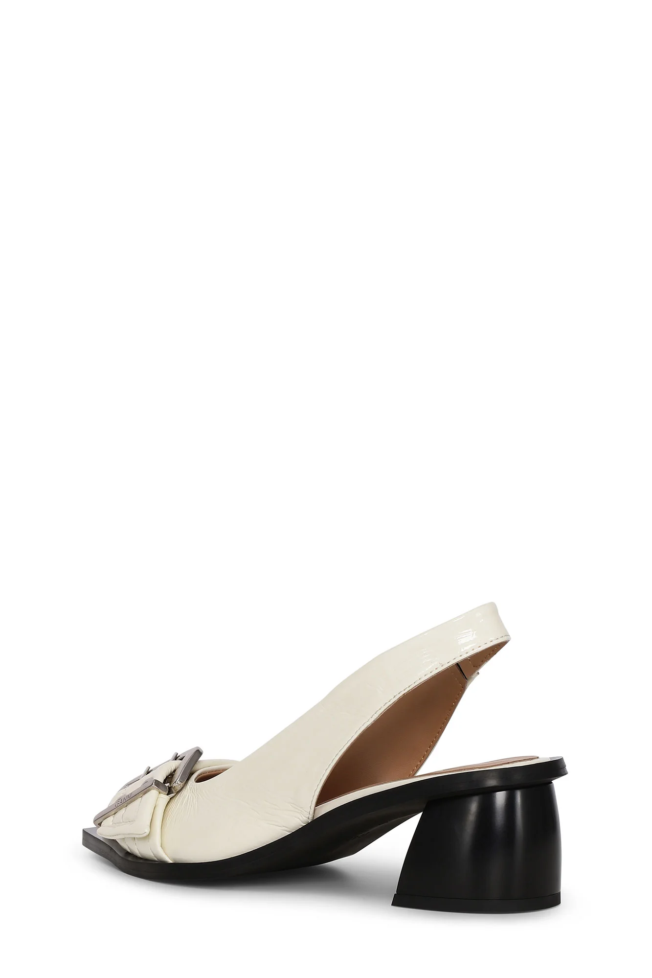 Buckle Slingback Pumps | Egret - Image 3
