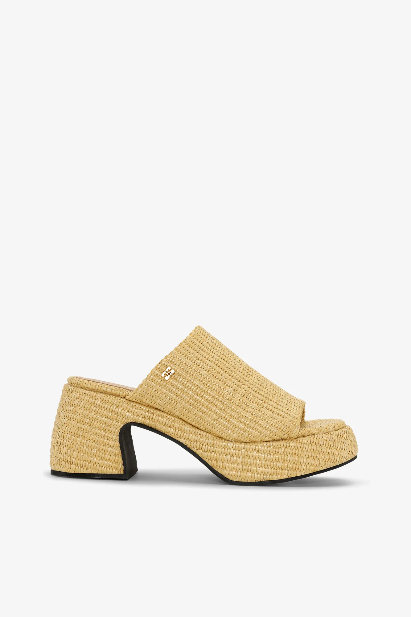 Butterfly Platform Raffia Sandals | Nature