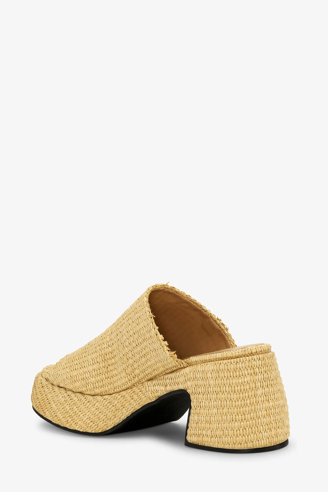 Butterfly Platform Raffia Sandals | Nature - Image 3