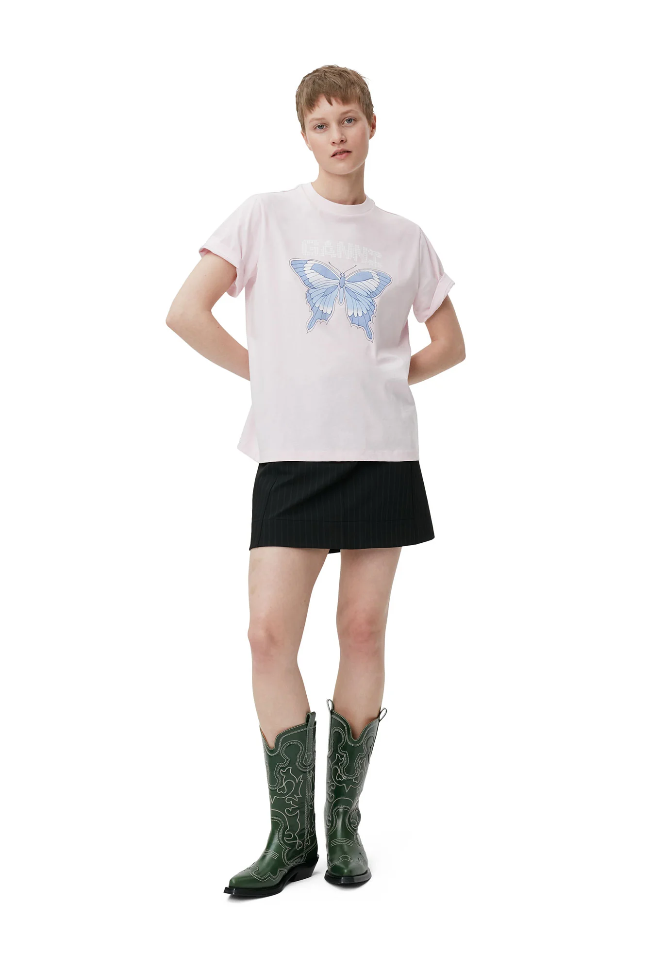 Butterfly Relaxed T-Shirt | Light Lilac - Image 3