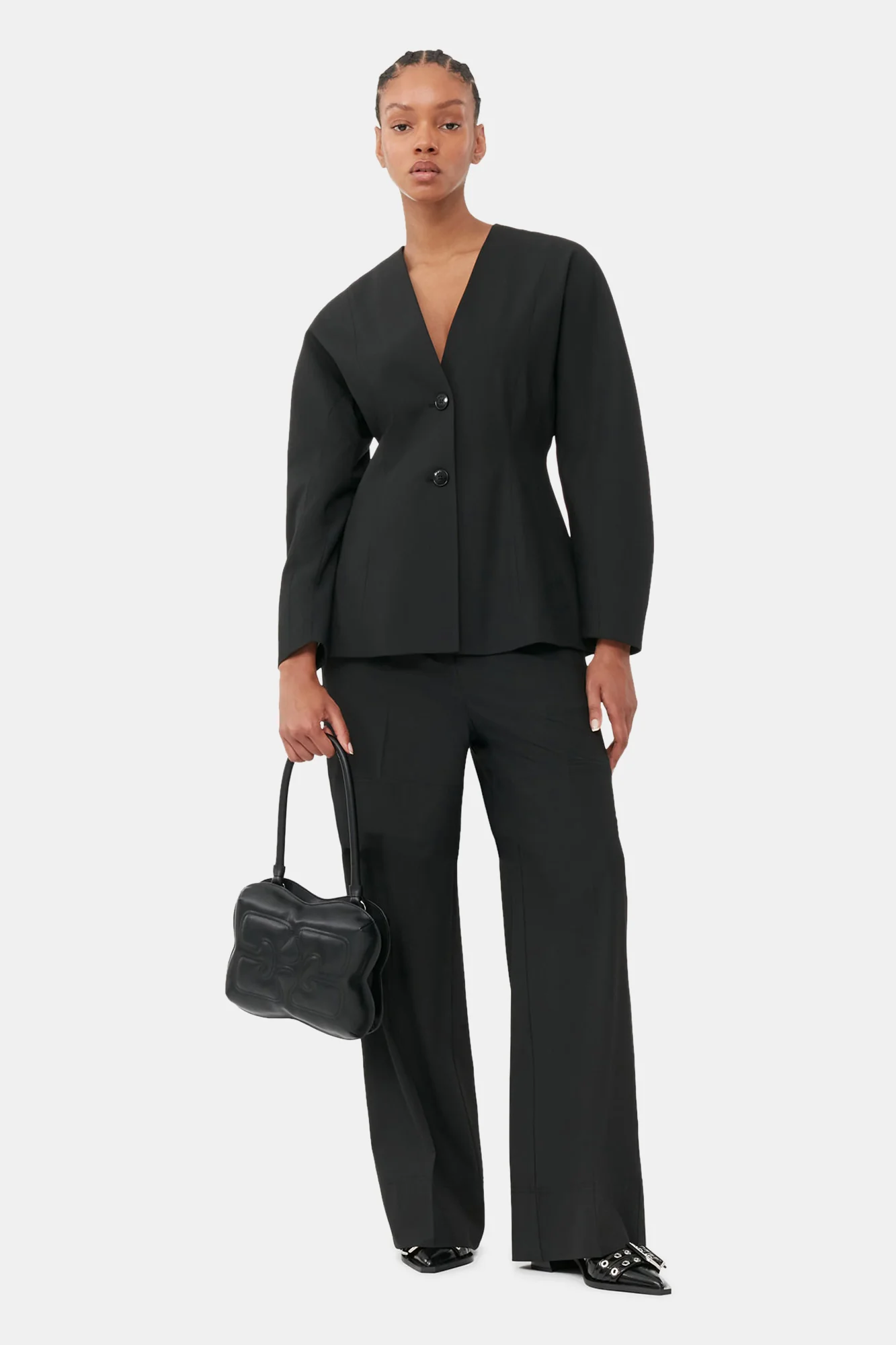 Butterfly Top Handle Bag | Black - Image 9