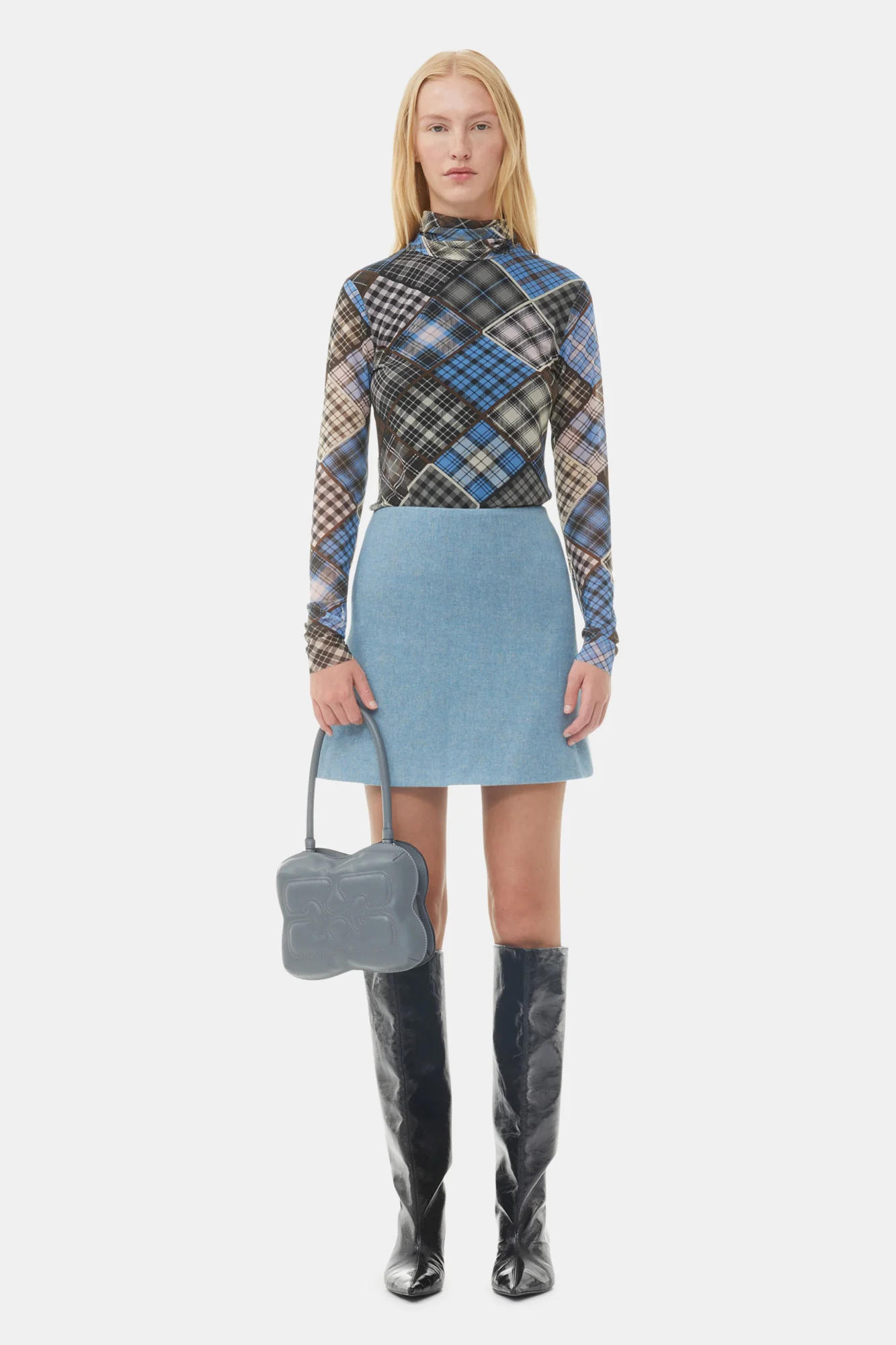 Butterfly Top Handle Bag | Frost Gray - Image 3