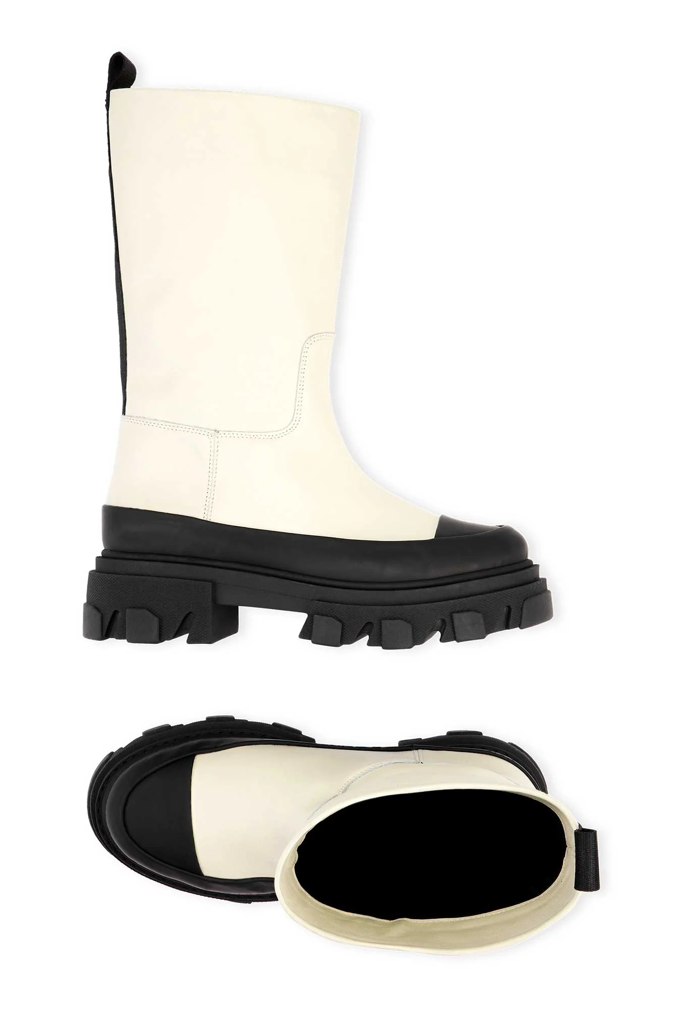 Calf Leather Boots | Oyster Gray - Image 2