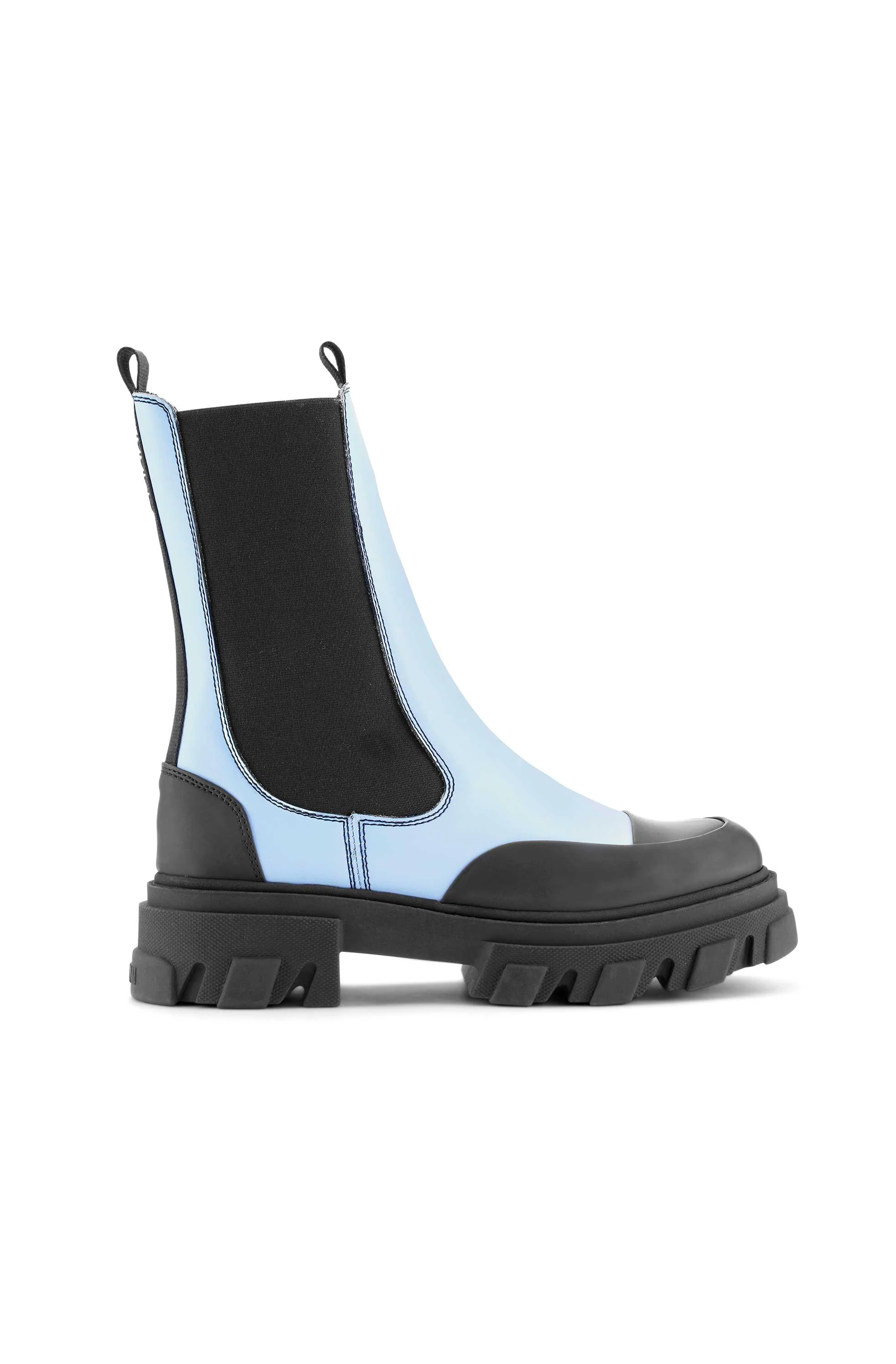 Calf Leather Mid Chelsea Boot | Placid Blue