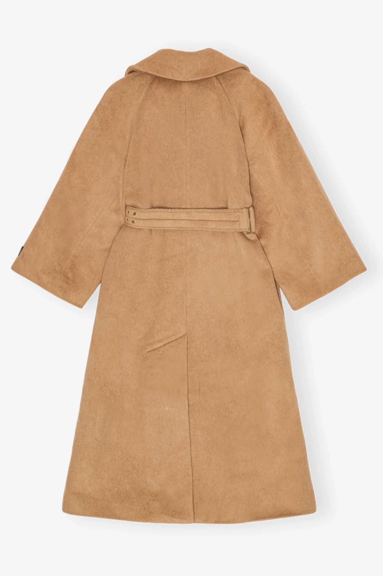 Camel Wool-Blend Coat | Latte - Image 2