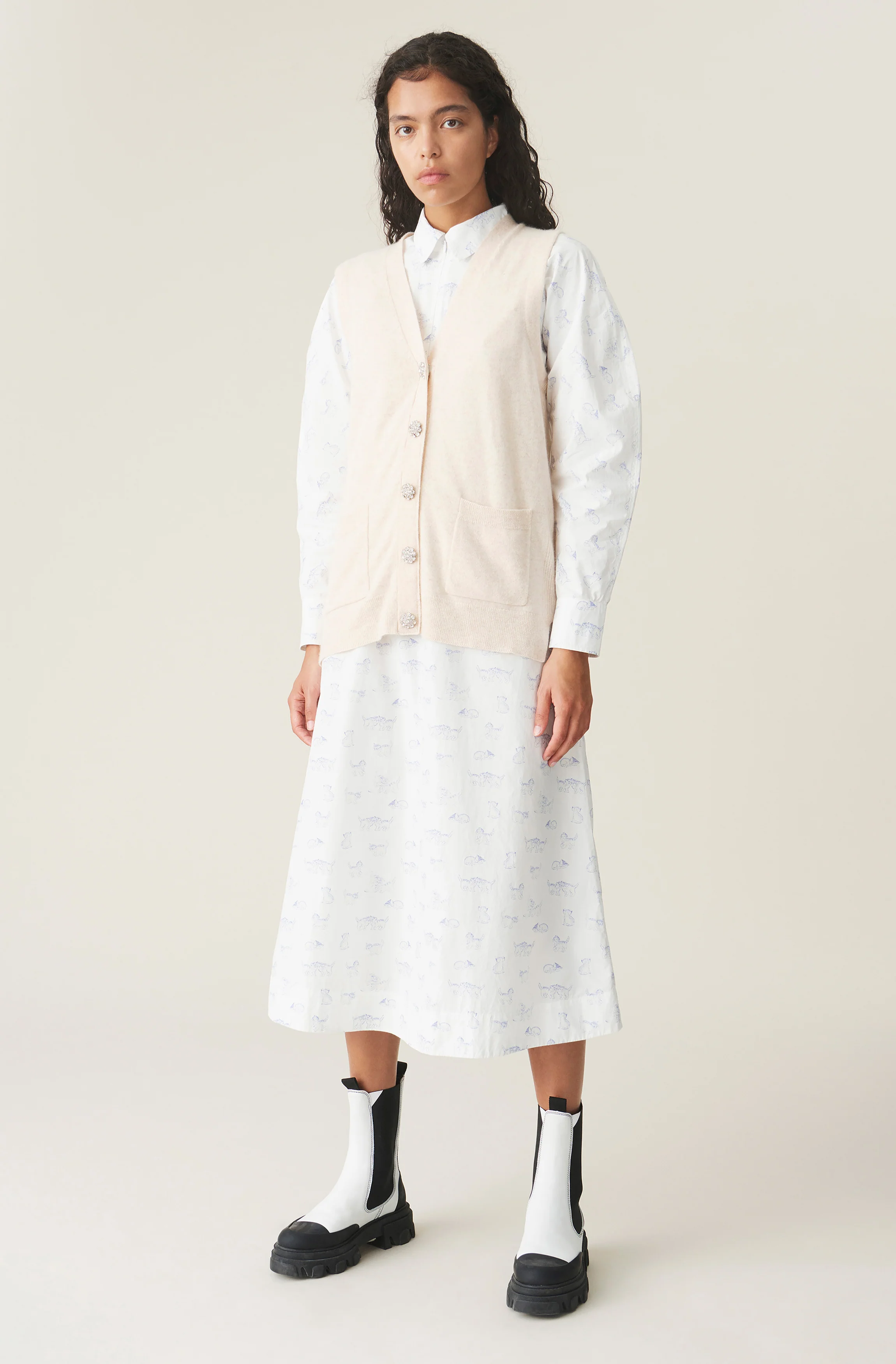 Cashmere Knit Vest - Solid | Brazilian Sand - Image 3