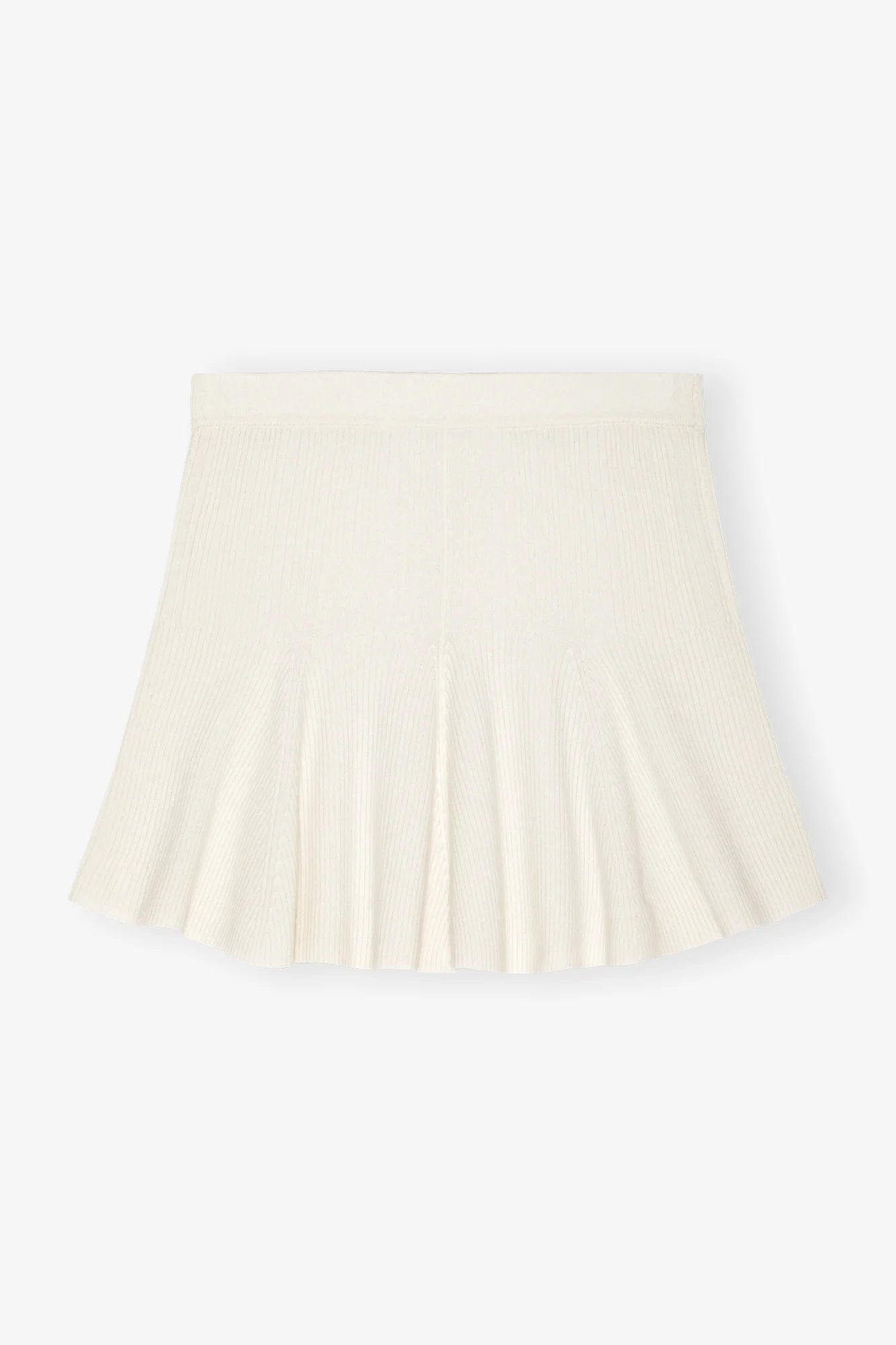 Cashmere Mix Mini Skirt | Egret