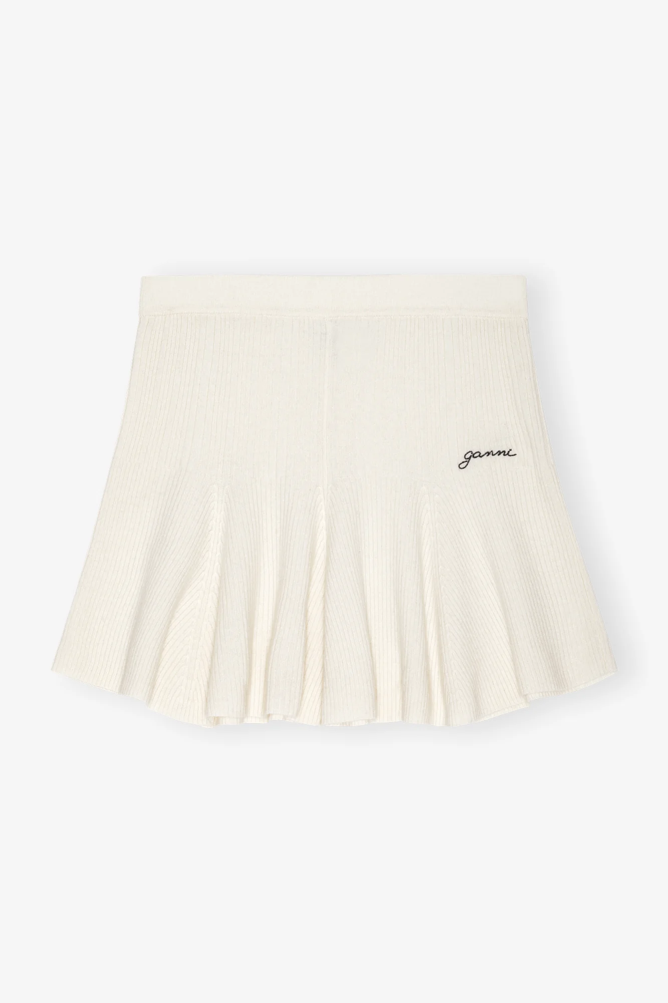 Cashmere Mix Mini Skirt | Egret - Image 2